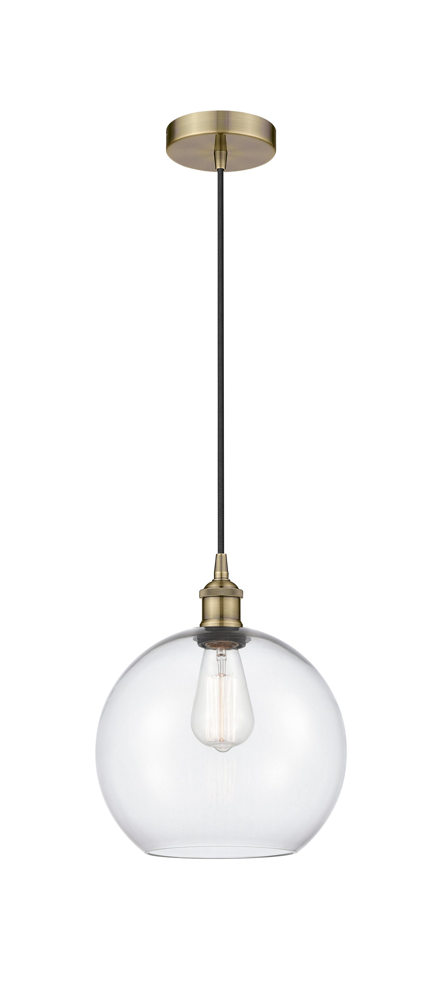 Edison Mini Pendant Antique Brass Finish