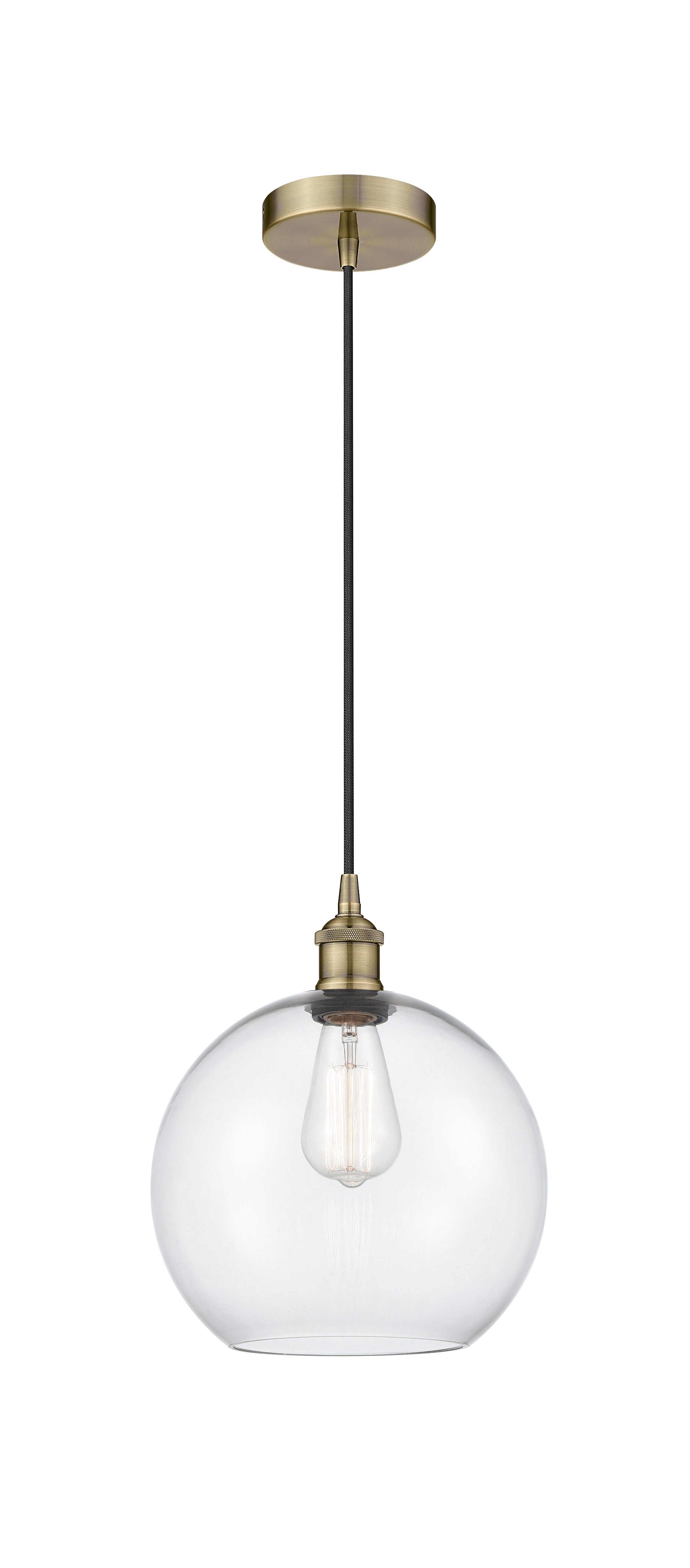 Edison Mini Pendant Antique Brass Finish