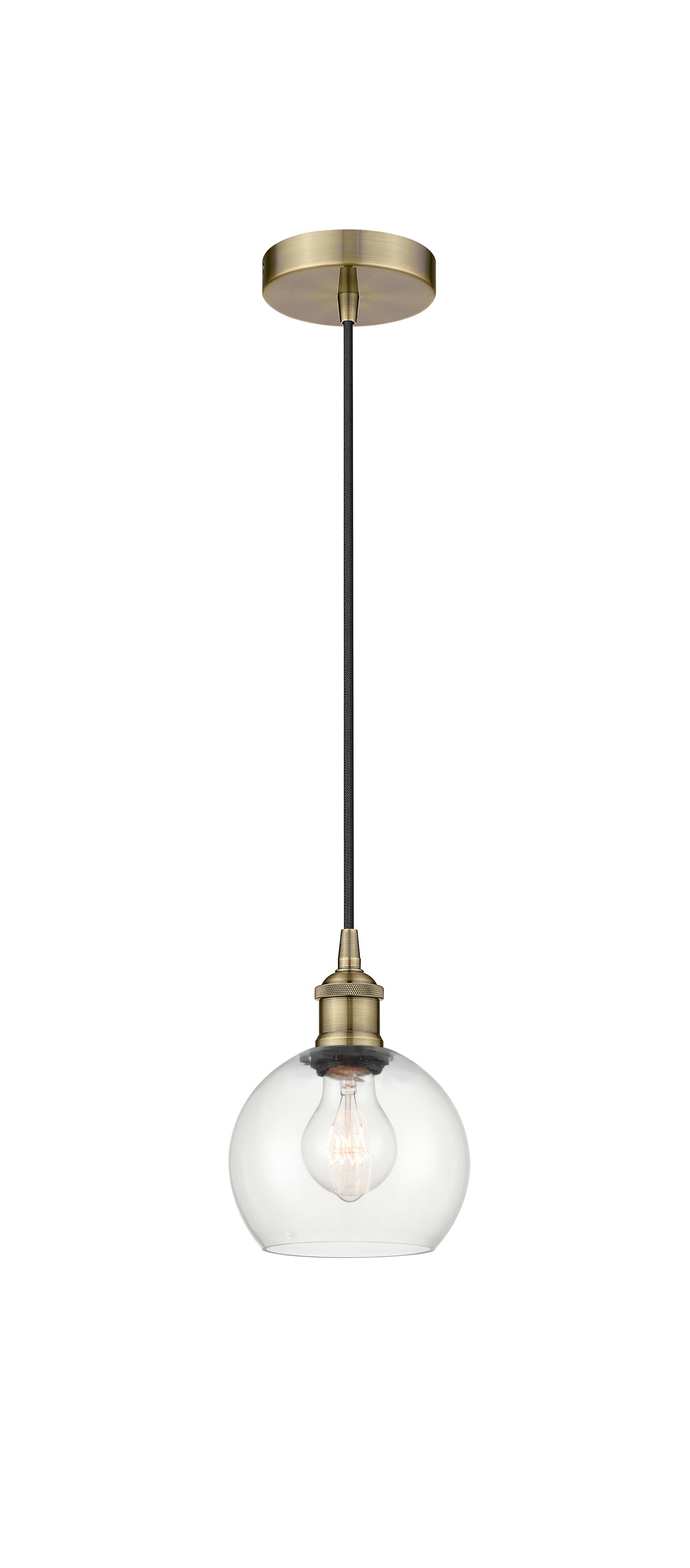 Edison Mini Pendant Antique Brass Finish