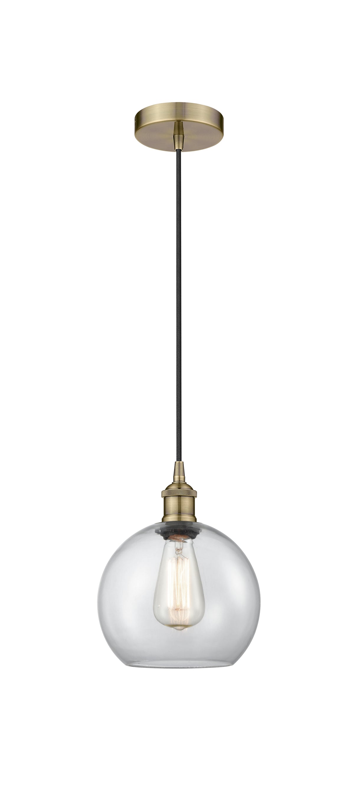 Edison Mini Pendant Antique Brass Finish