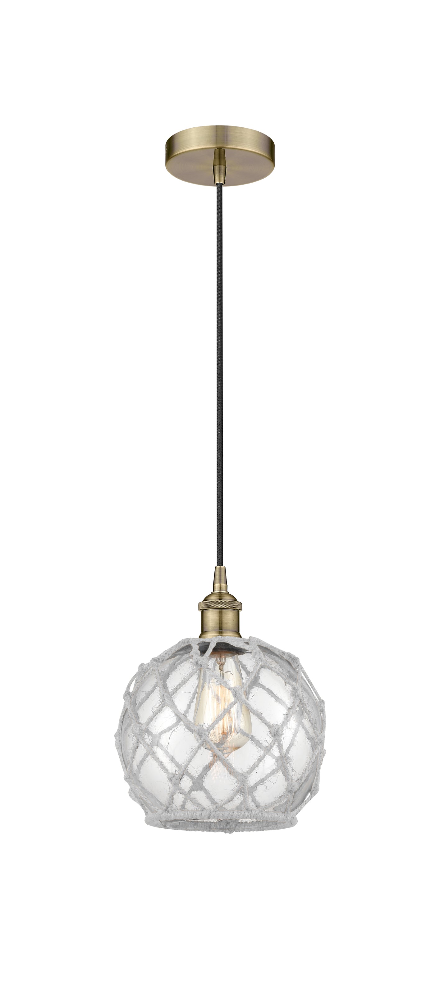 Edison Mini Pendant Antique Brass Finish