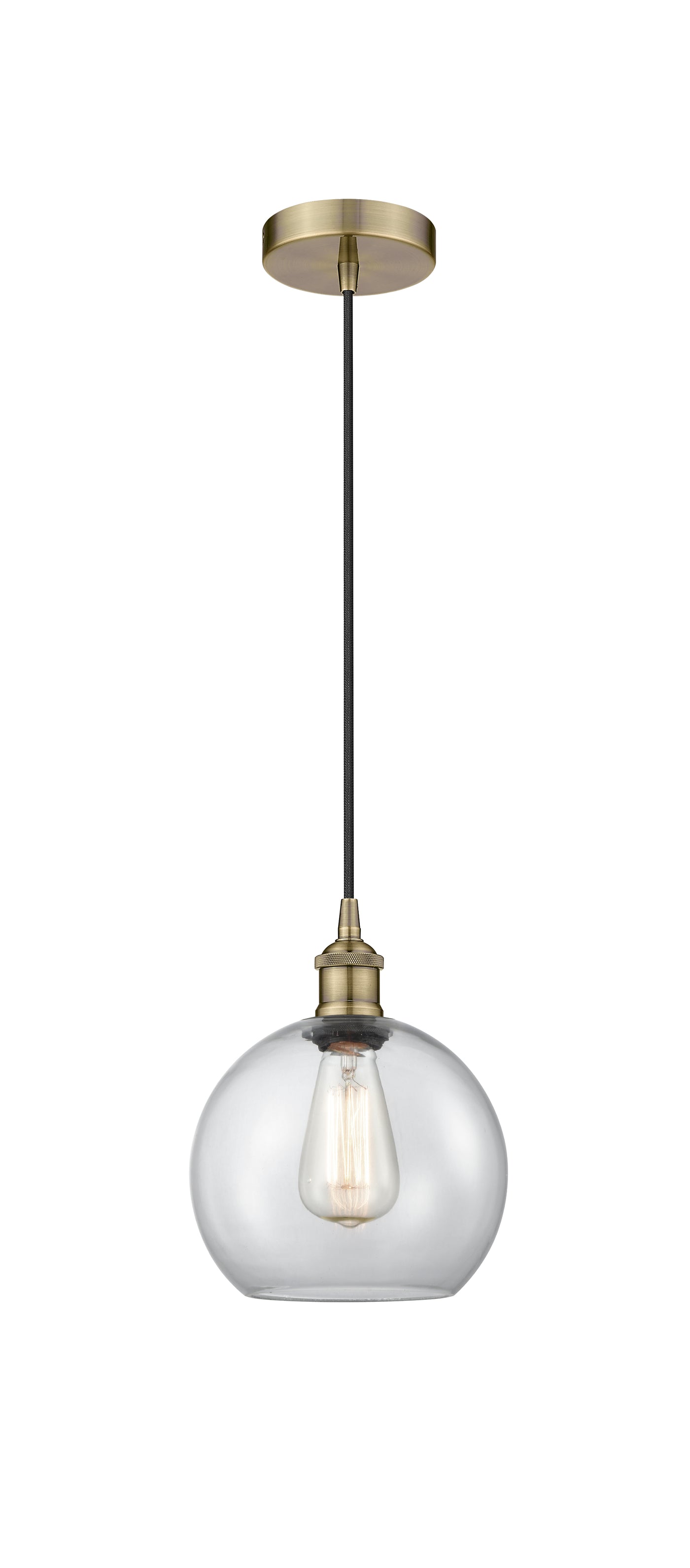 Edison Mini Pendant Antique Brass Finish