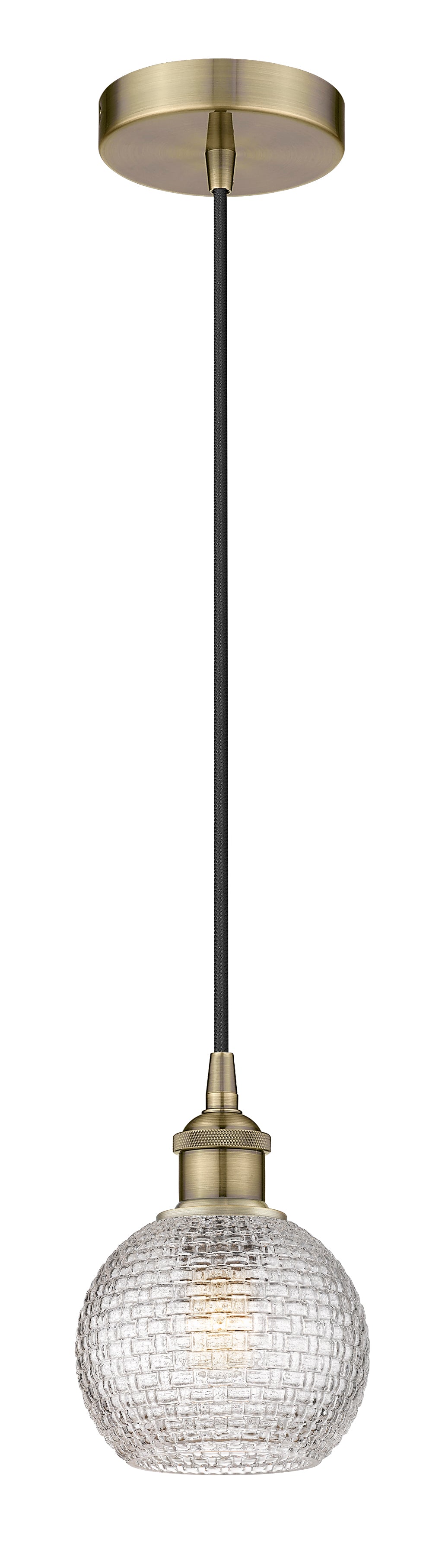 Edison Mini Pendant Antique Brass Finish
