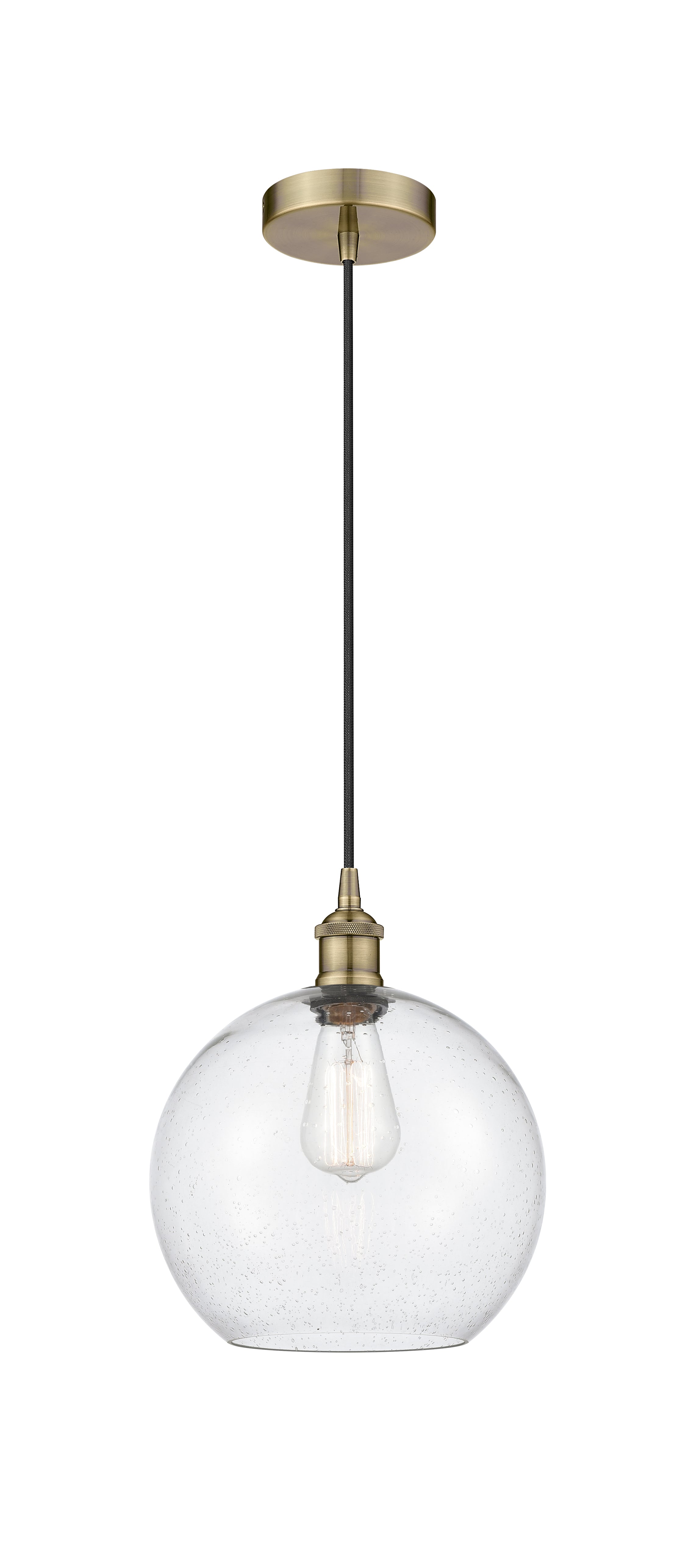 Edison Mini Pendant Antique Brass Finish