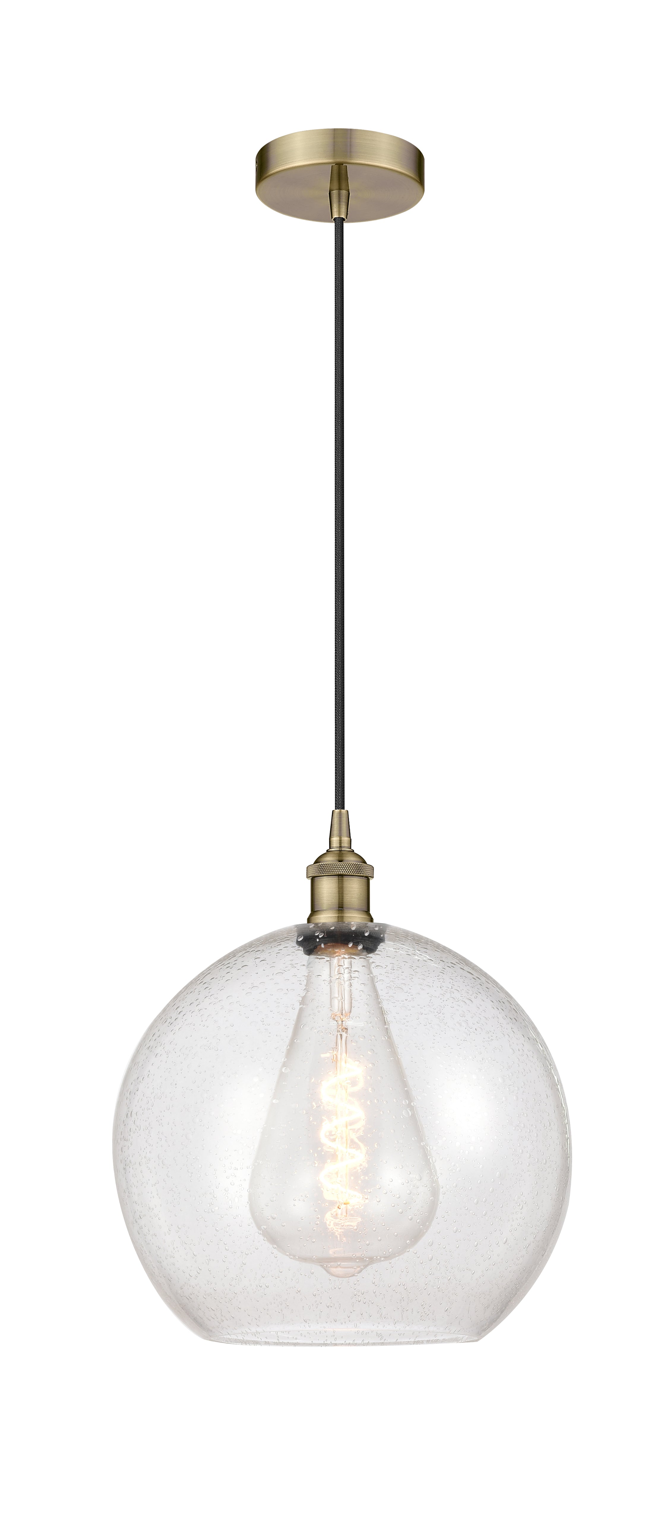 Edison Mini Pendant Antique Brass Finish