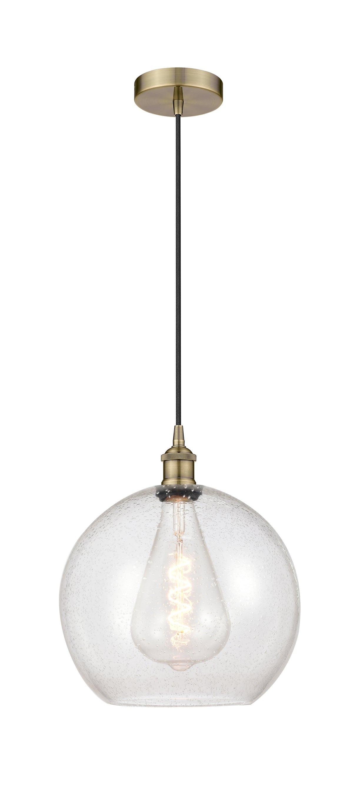Edison Mini Pendant Antique Brass Finish