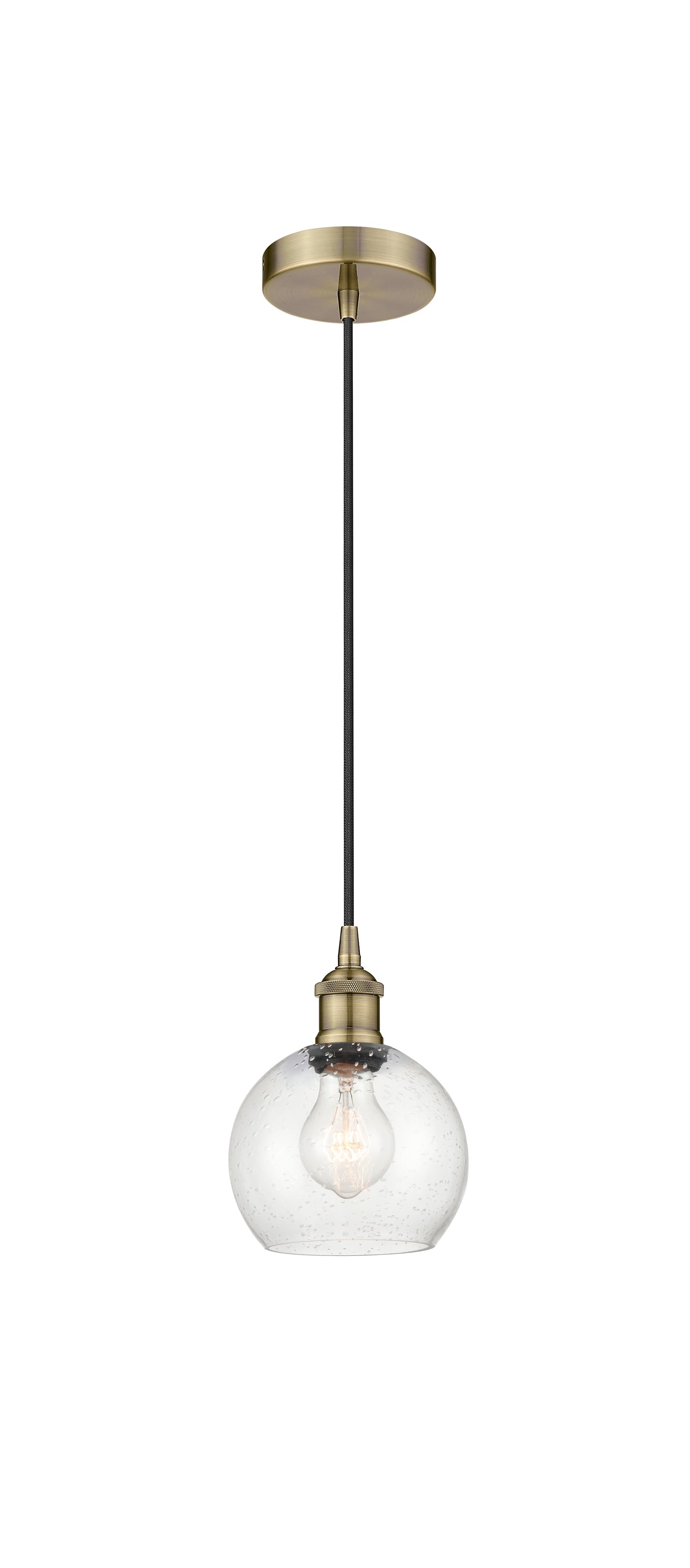 Edison Mini Pendant Antique Brass Finish