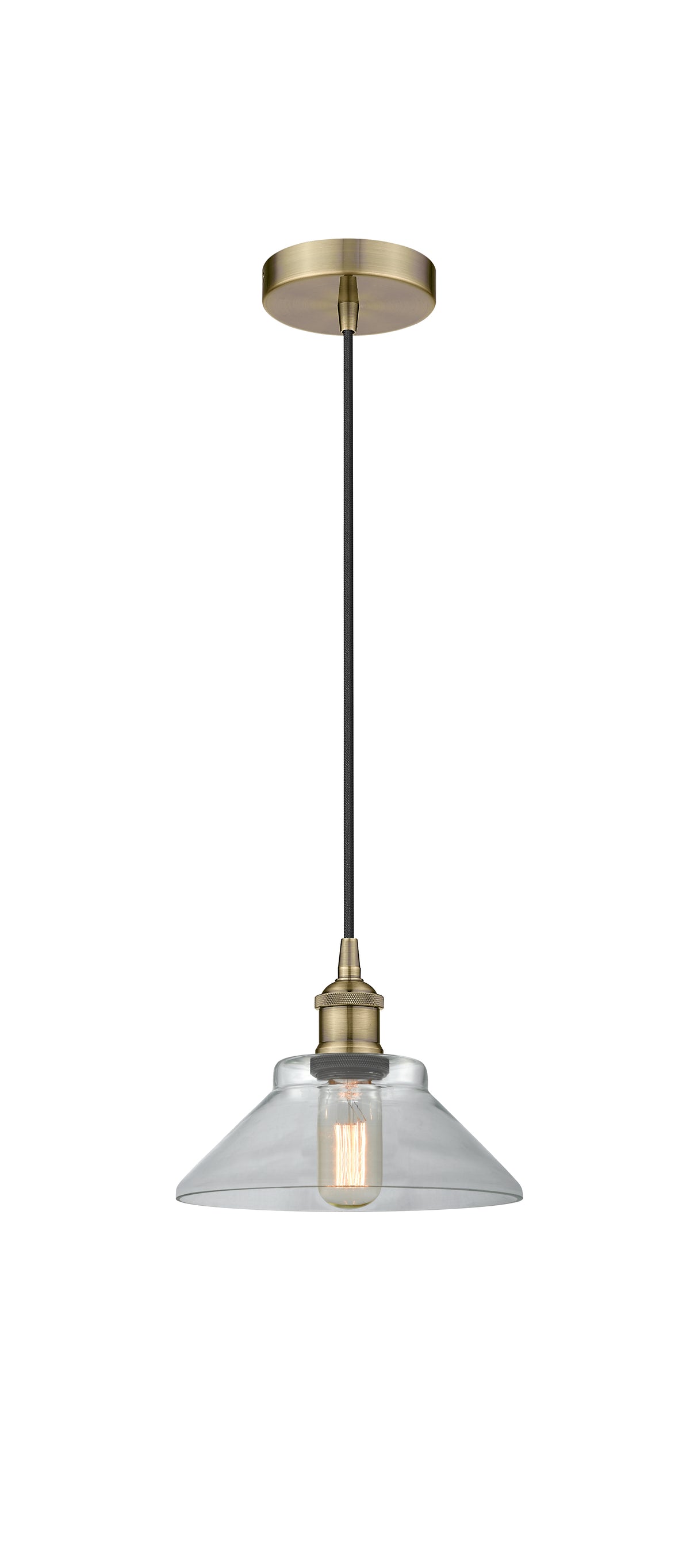Edison Mini Pendant Antique Brass Finish