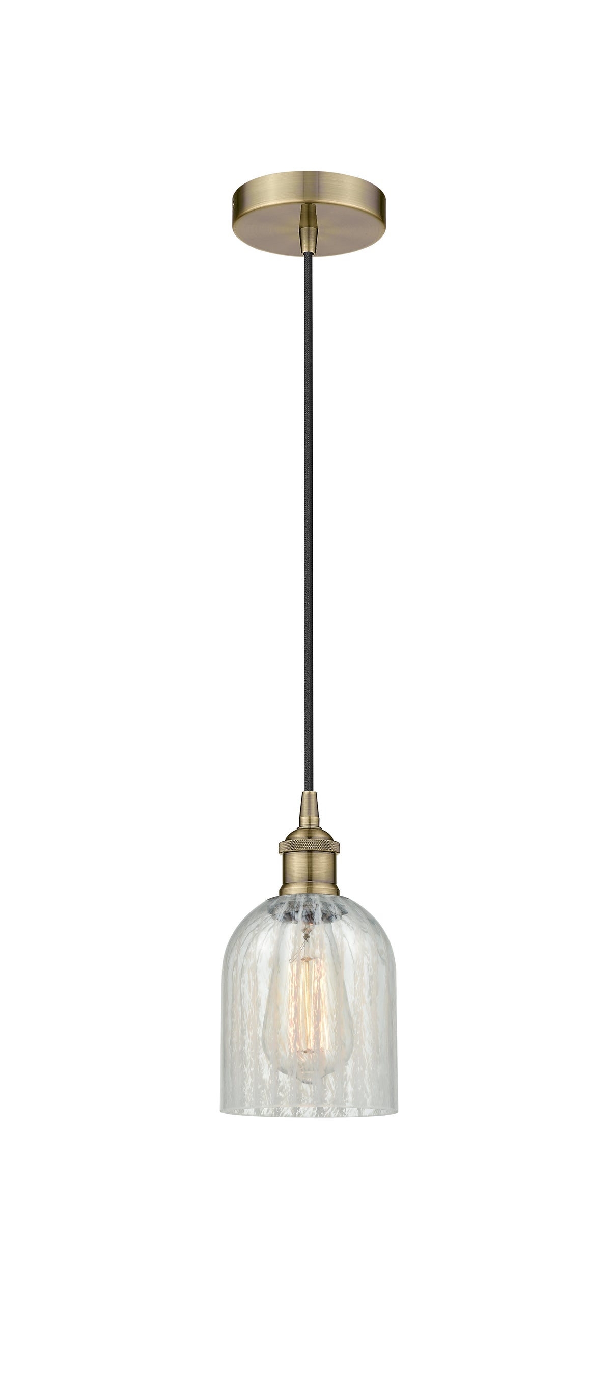 Edison Mini Pendant Antique Brass Finish