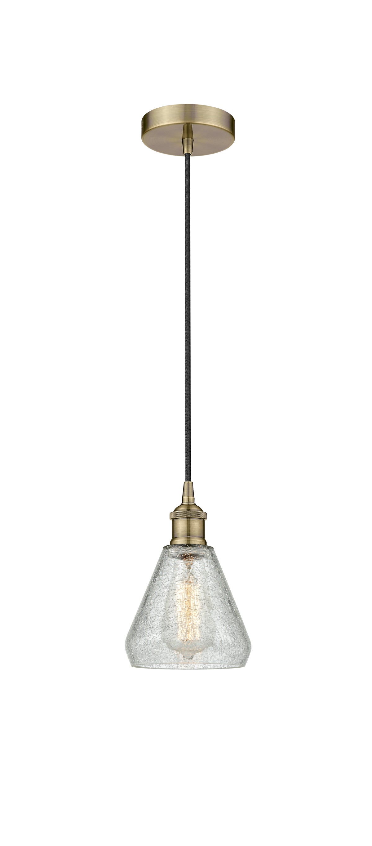 Edison Mini Pendant Antique Brass Finish