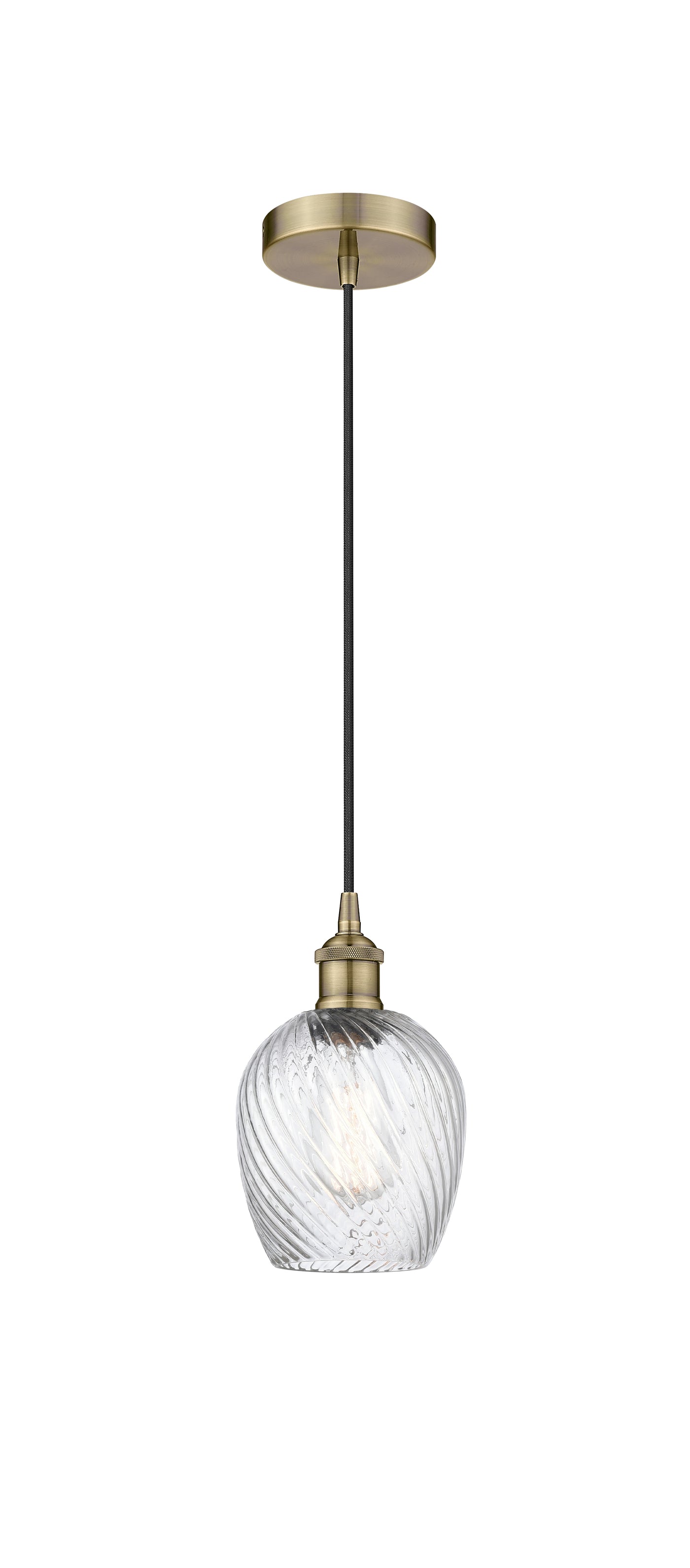 Edison Mini Pendant Antique Brass Finish