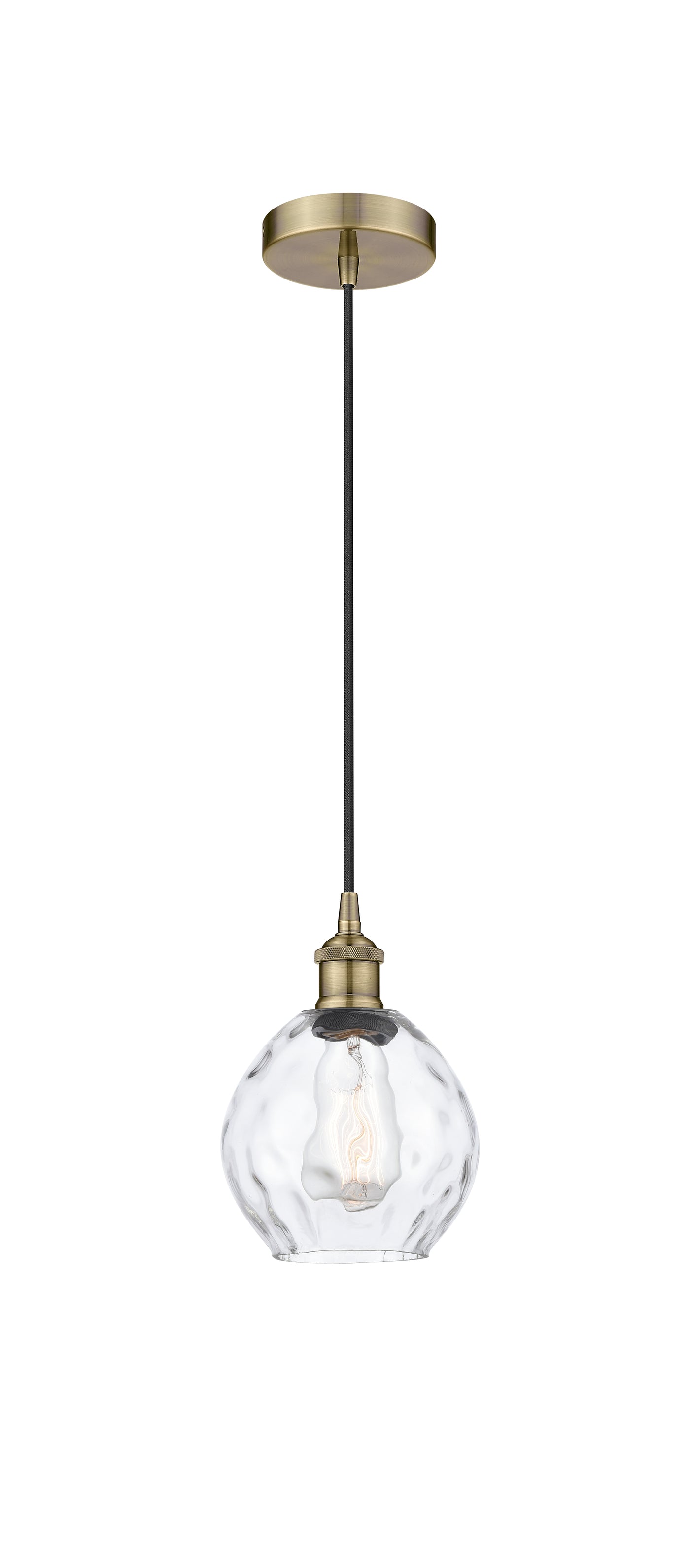 Edison Mini Pendant Antique Brass 6 Inch