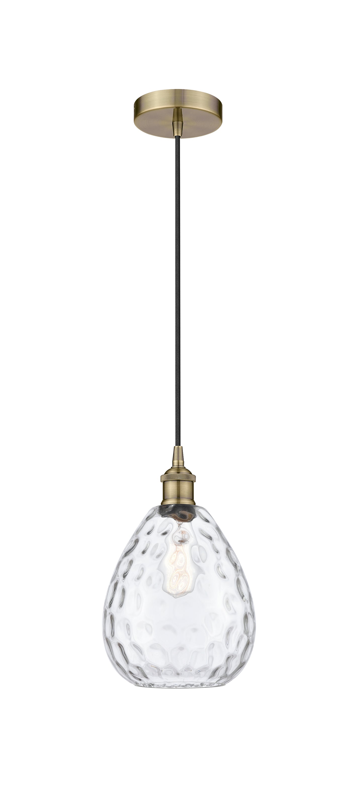 Edison Mini Pendant 8 Inch Antique Brass