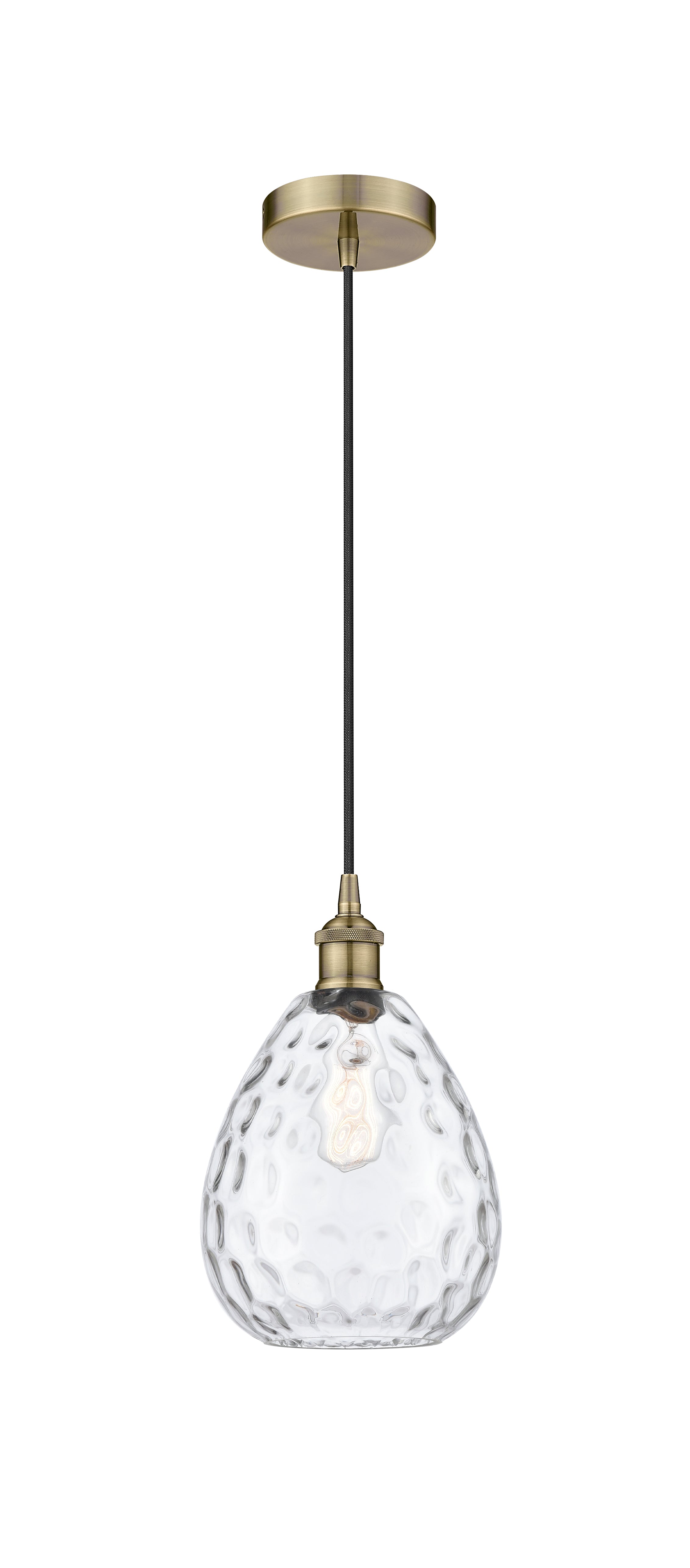 Edison Mini Pendant 8 Inch Antique Brass