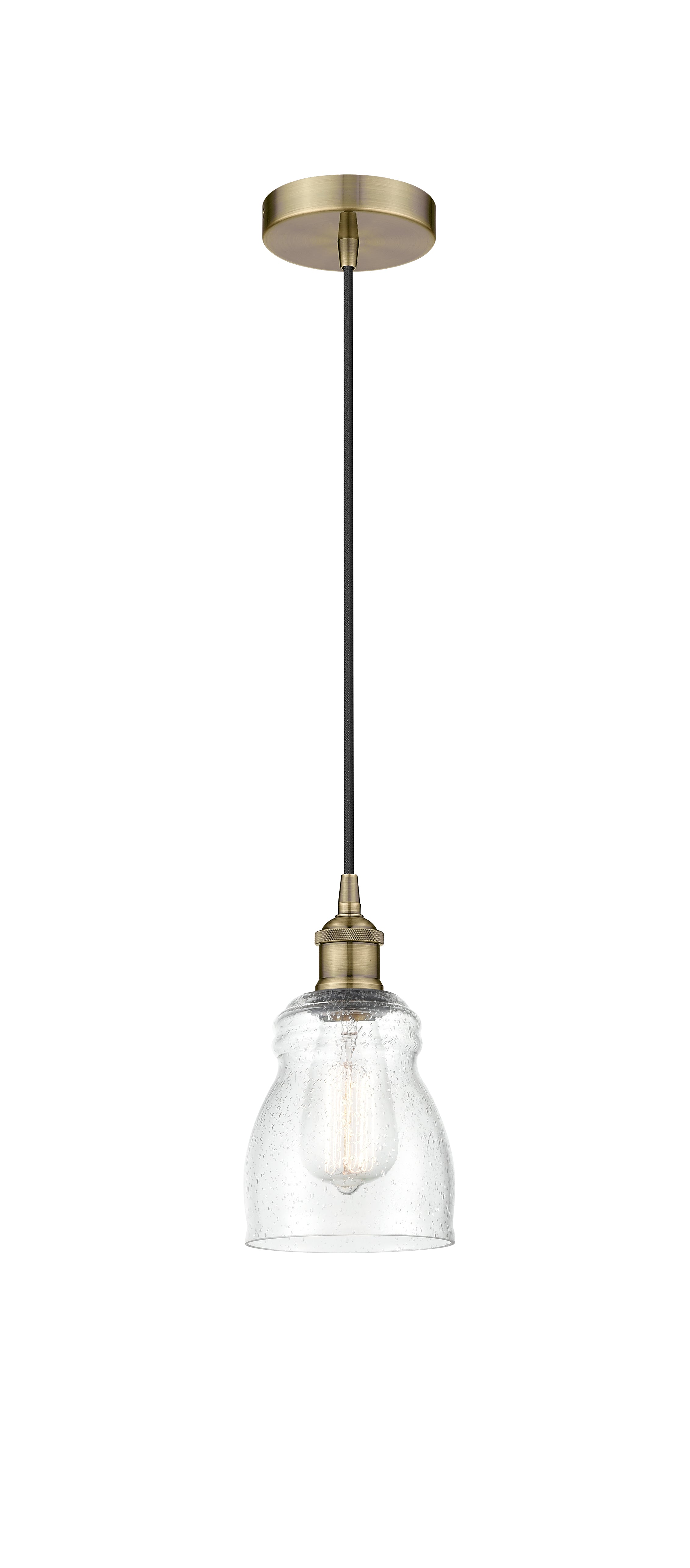 Edison Mini Pendant Antique Brass Finish