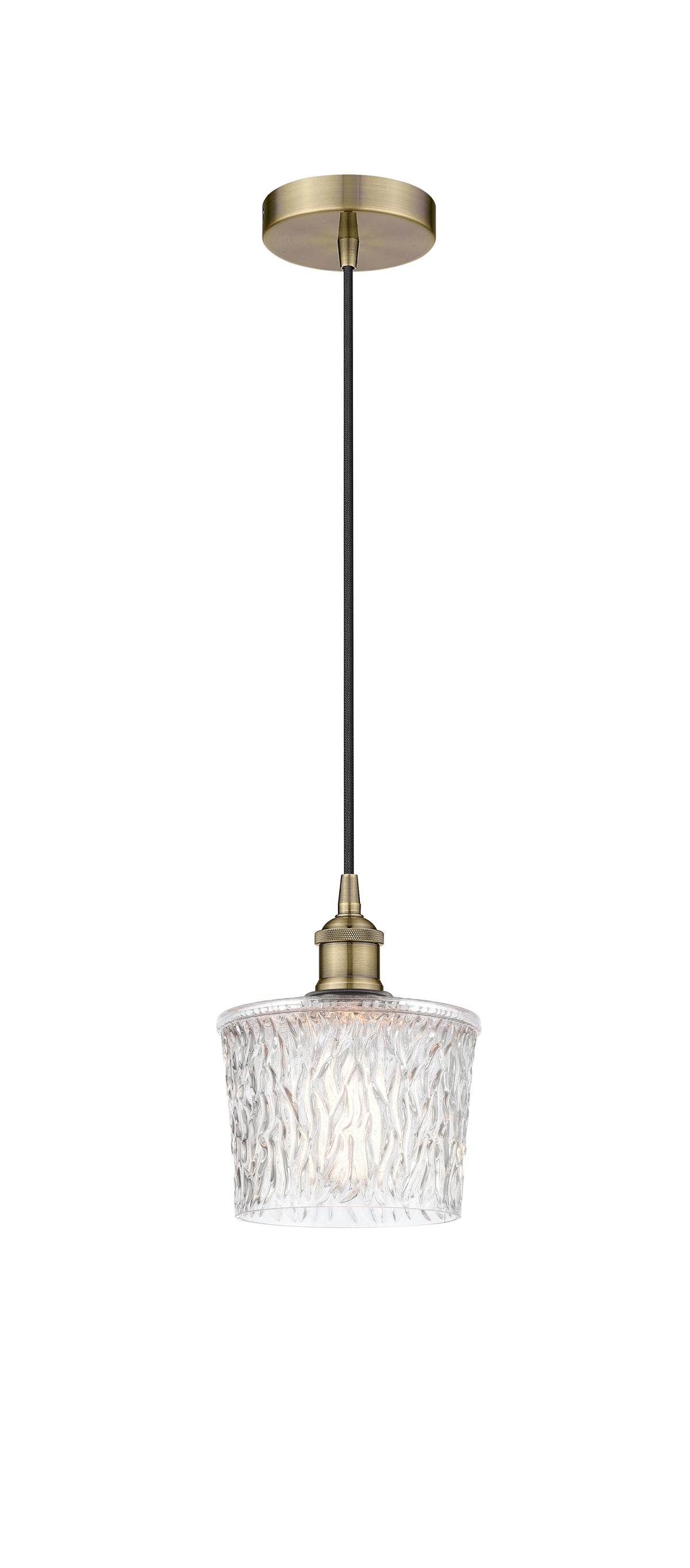 Edison Mini Pendant Cast Brass Antique