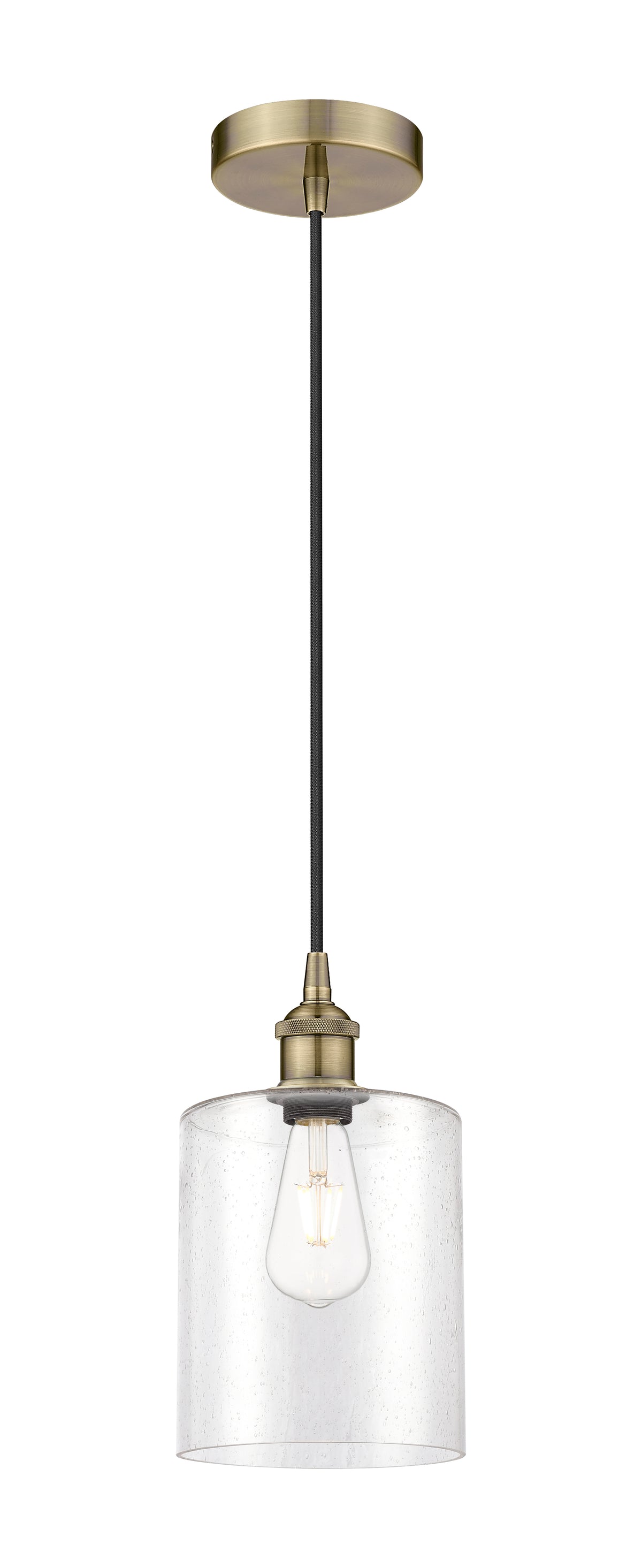 Edison Mini Pendant Antique Brass Cast