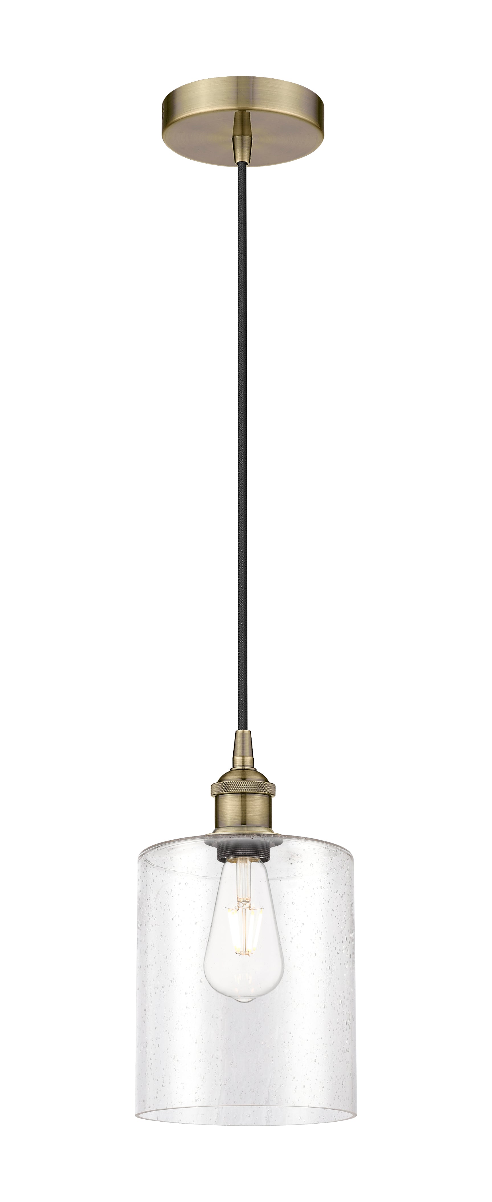 Edison Mini Pendant Antique Brass Cast