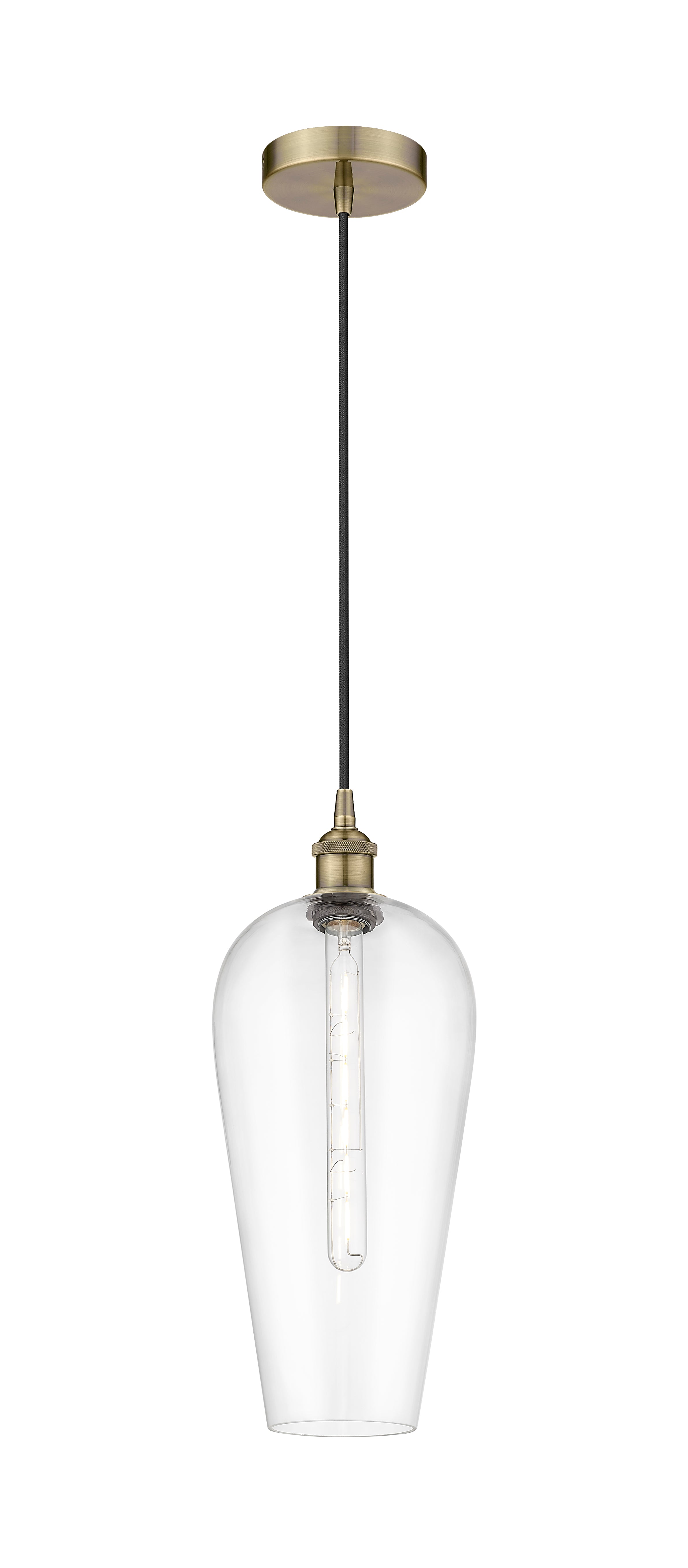 Edison Mini Pendant Antique Brass Finish