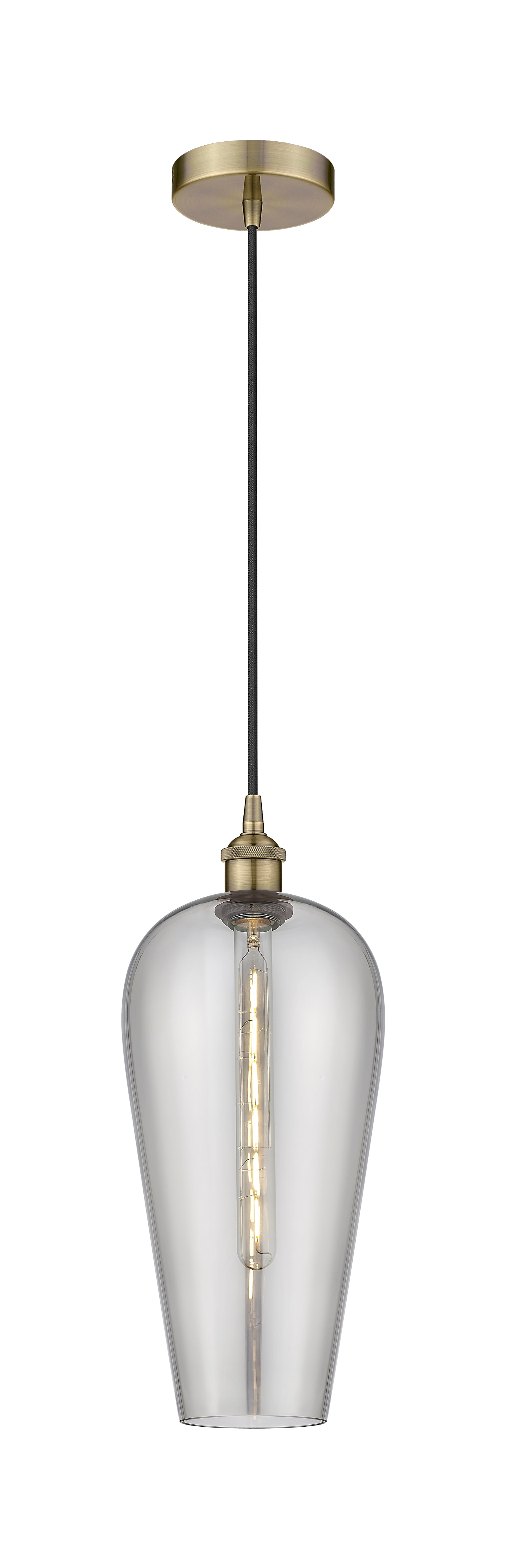 Edison Mini Pendant Antique Brass Finish