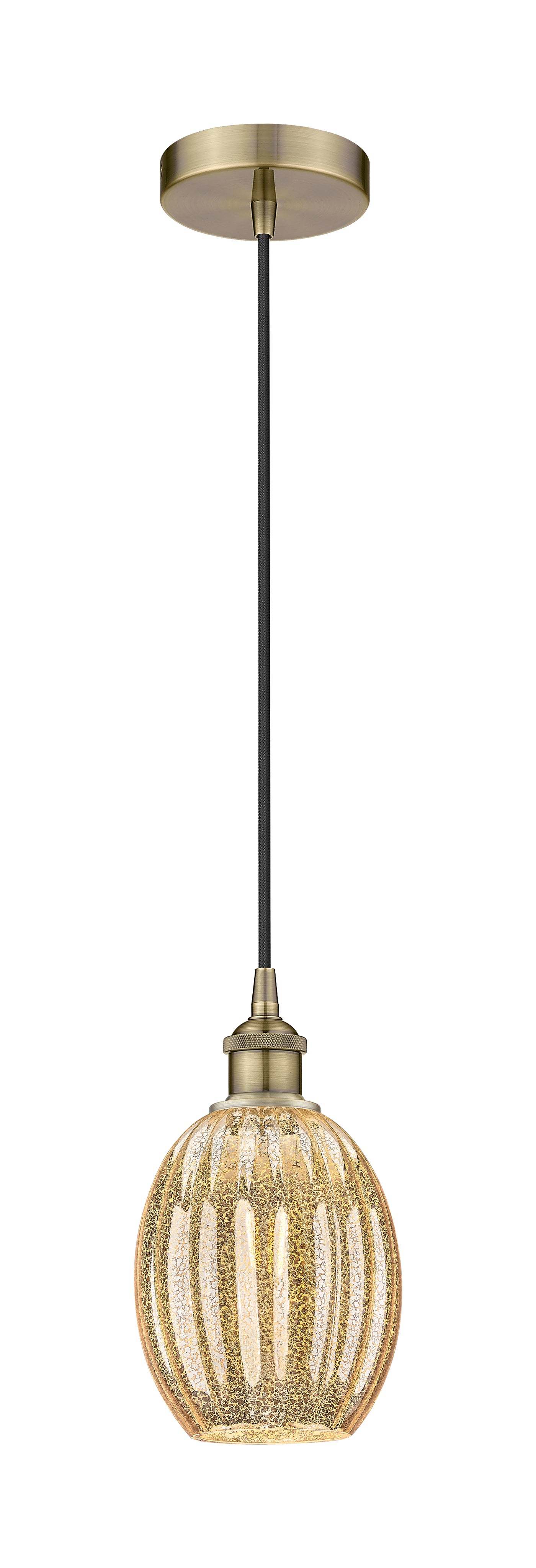 Edison Mini Pendant Antique Brass Finish