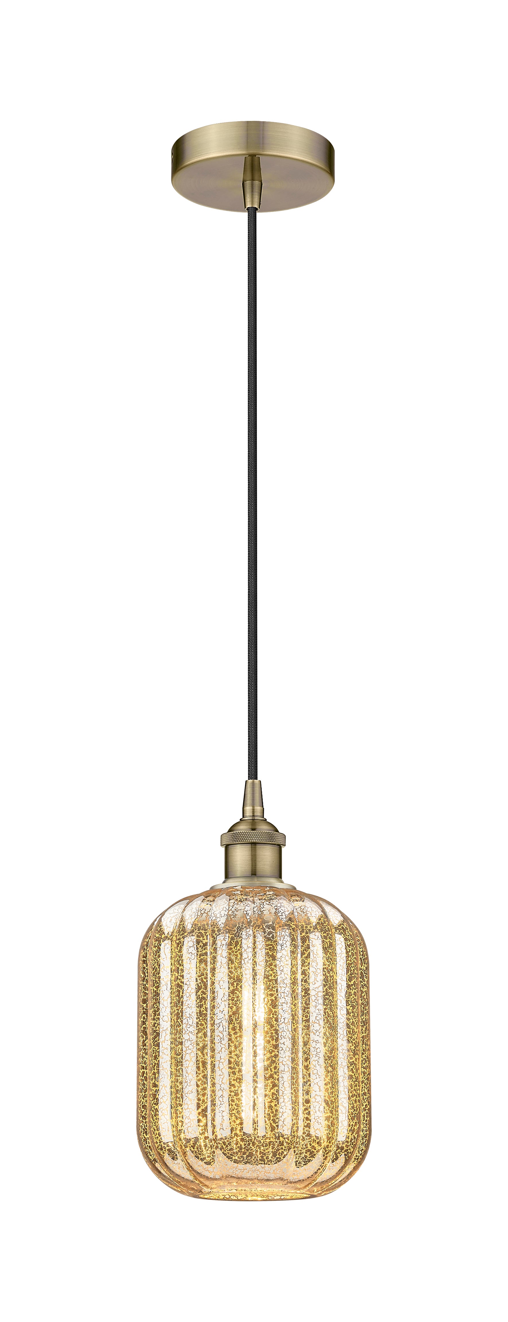 Edison Mini Pendant Antique Brass Finish