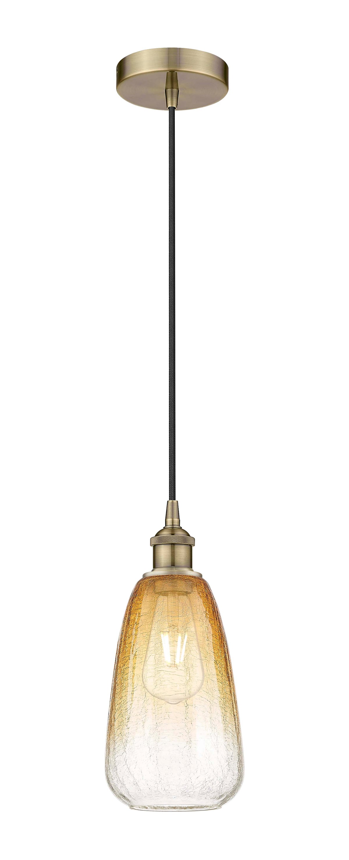 Edison Mini Pendant Antique Brass Finish