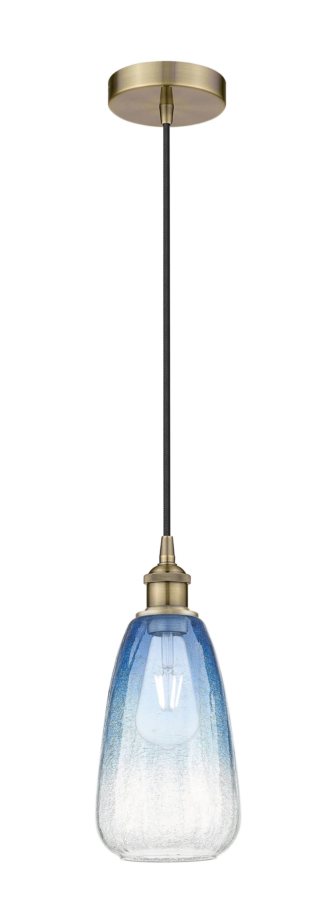 Edison Mini Pendant Antique Brass Finish