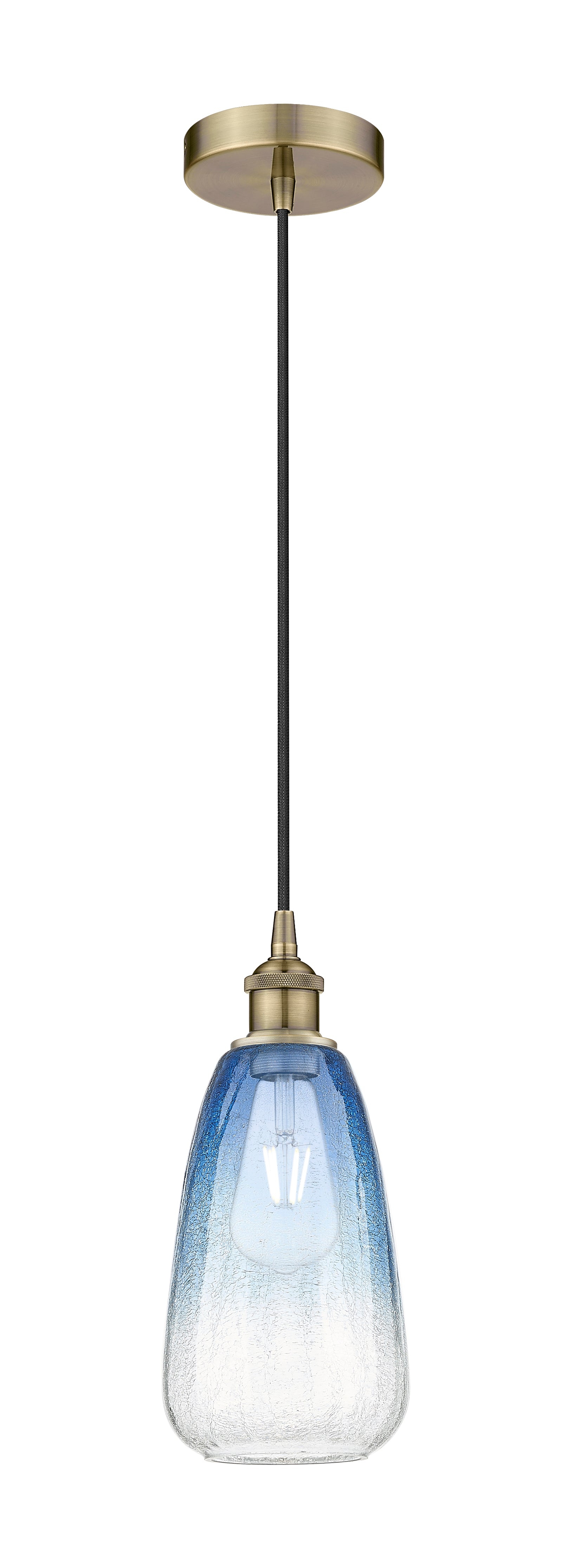 Edison Mini Pendant Antique Brass Finish