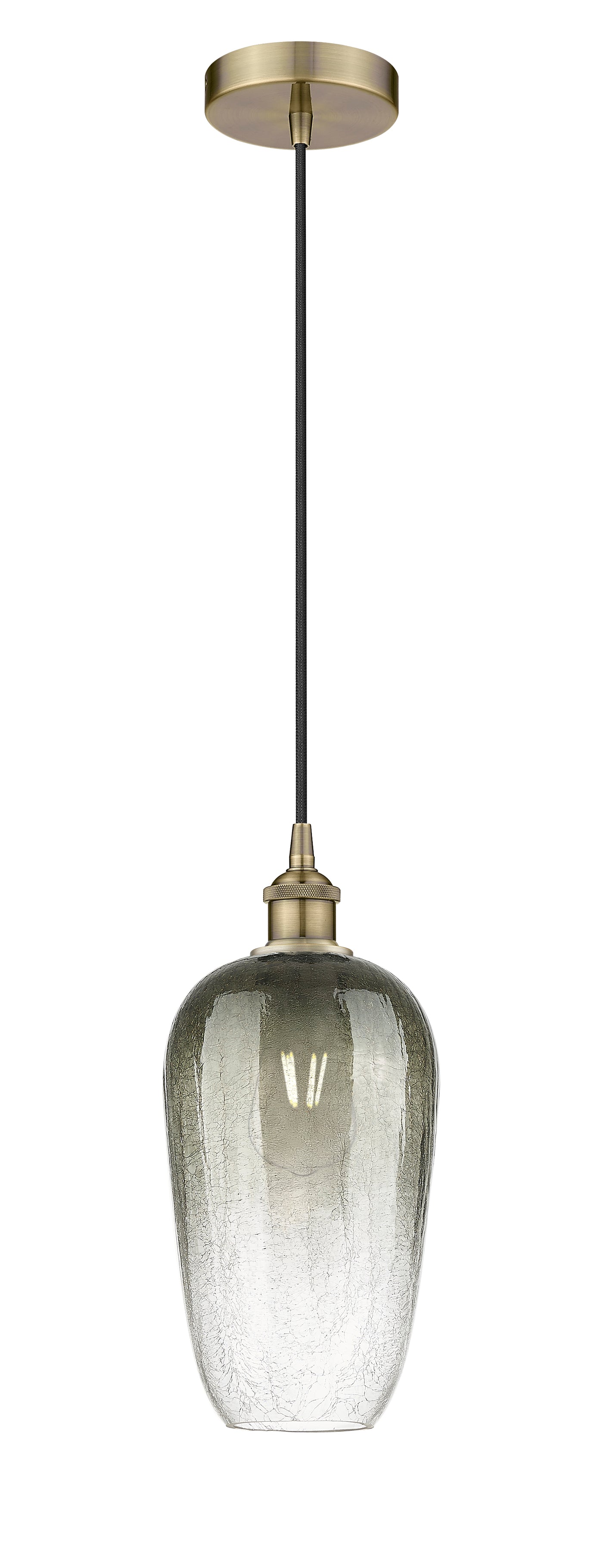 Edison Mini Pendant Antique Brass 7 Inch