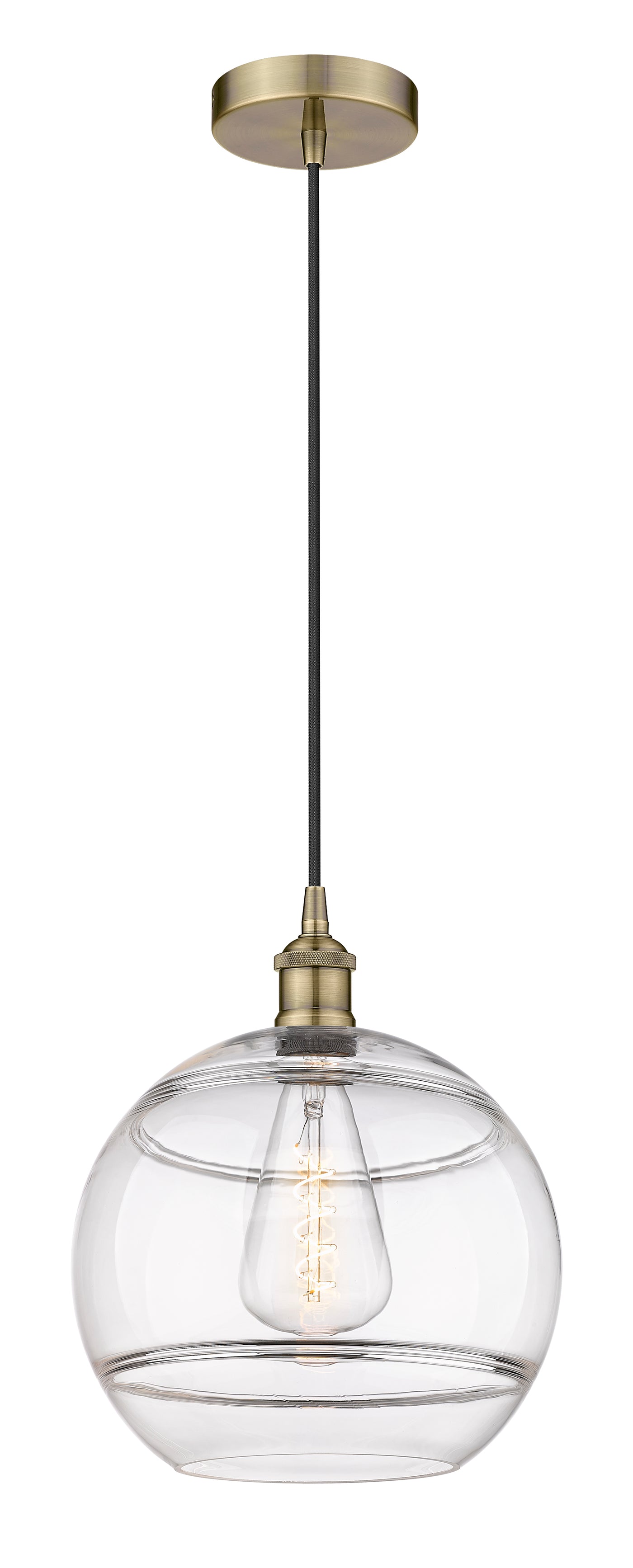 Edison Mini Pendant Antique Brass Cast Brass