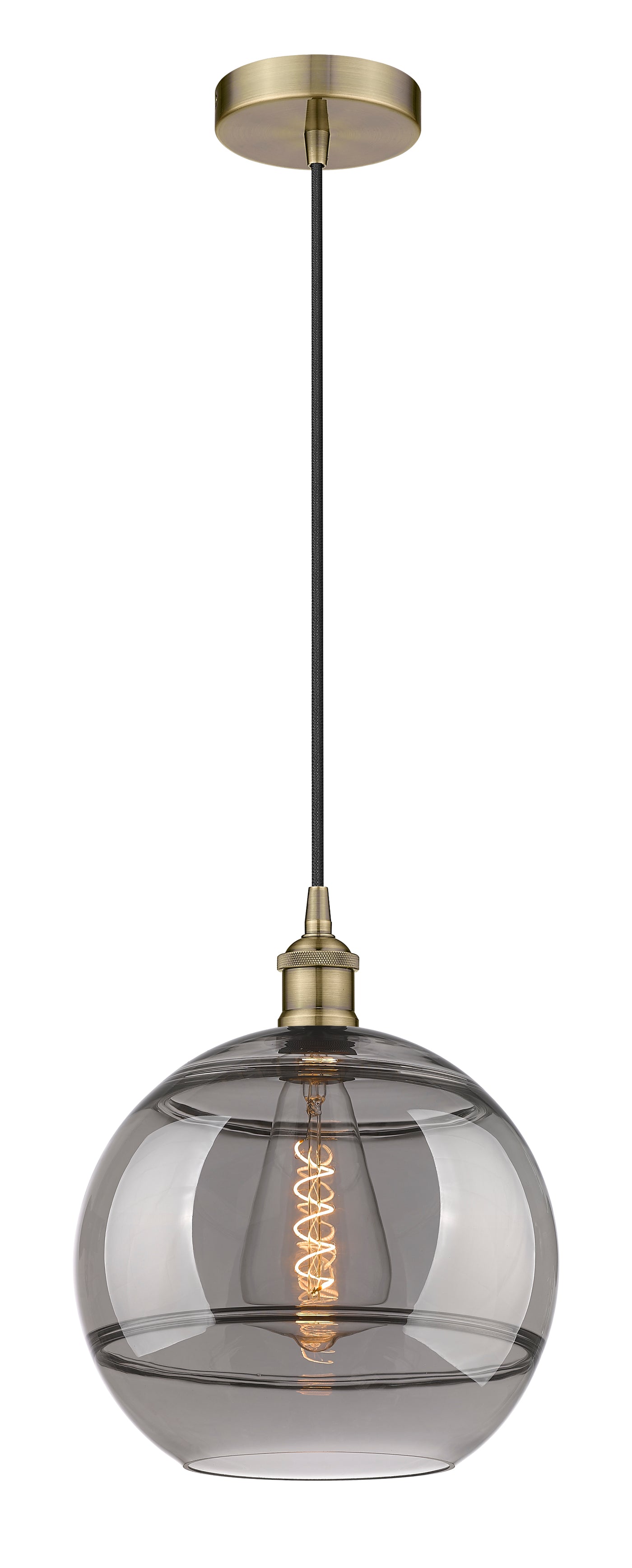 Edison Mini Pendant Antique Brass Cast Brass