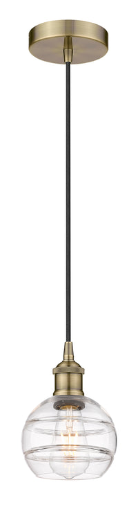 Edison Mini Pendant Antique Brass 5.875 Inch