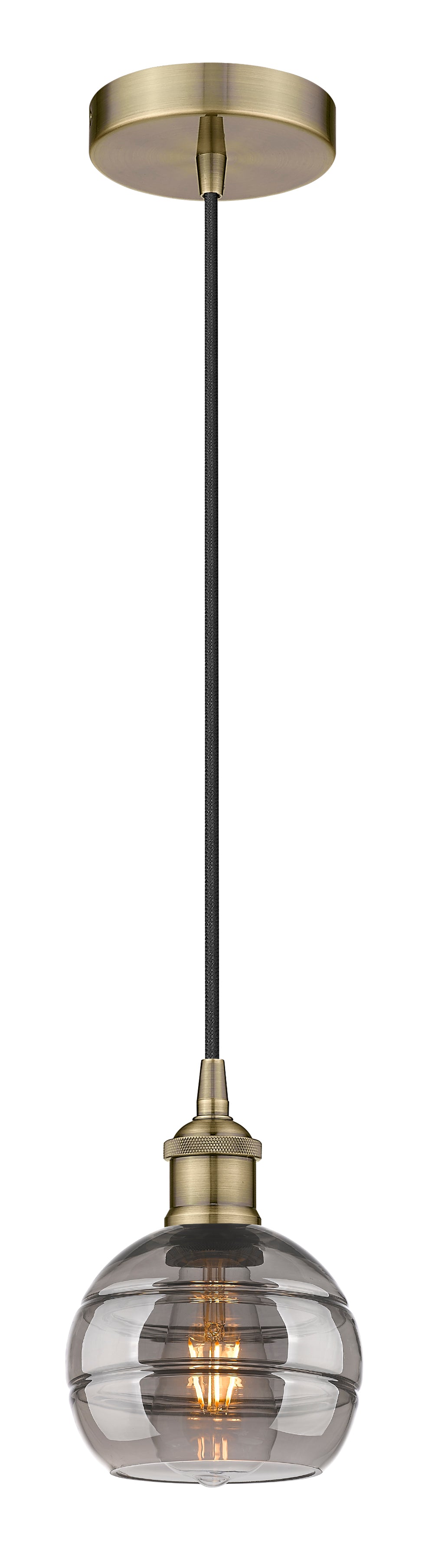 Edison Mini Pendant Antique Brass 5.875 Inch