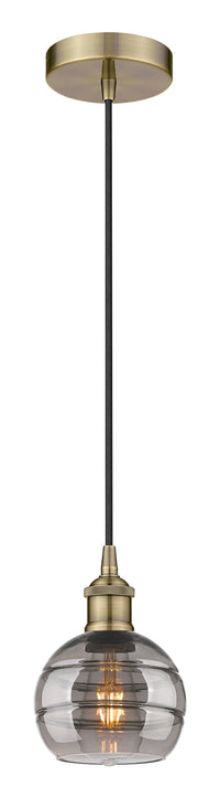 Edison Mini Pendant Antique Brass 5.875 Inch