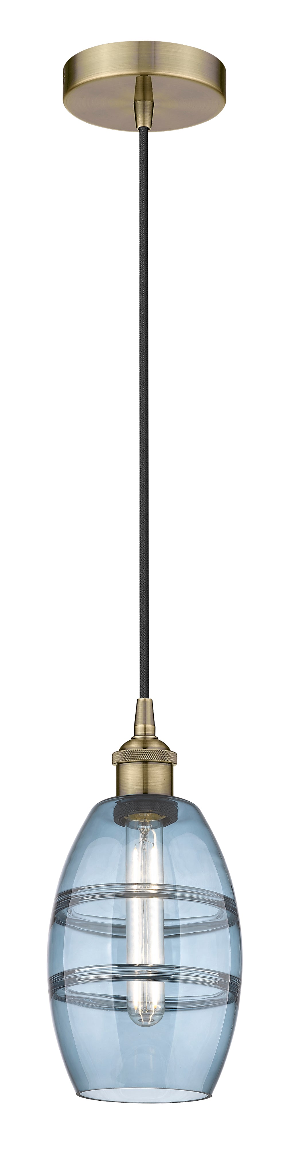Edison Mini Pendant Antique Brass Finish