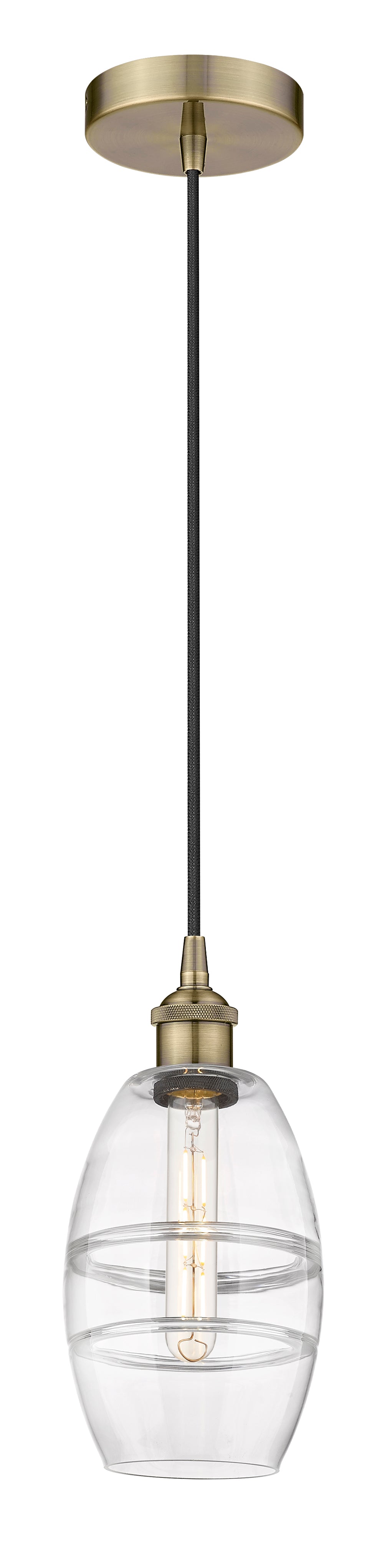 Edison Mini Pendant Antique Brass Finish
