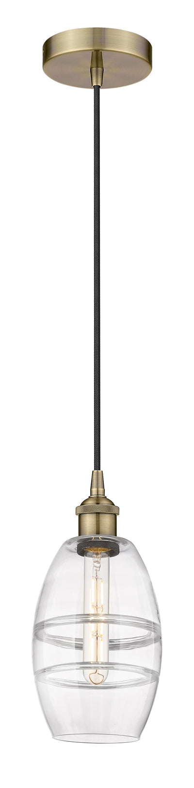 Edison Mini Pendant Antique Brass Finish