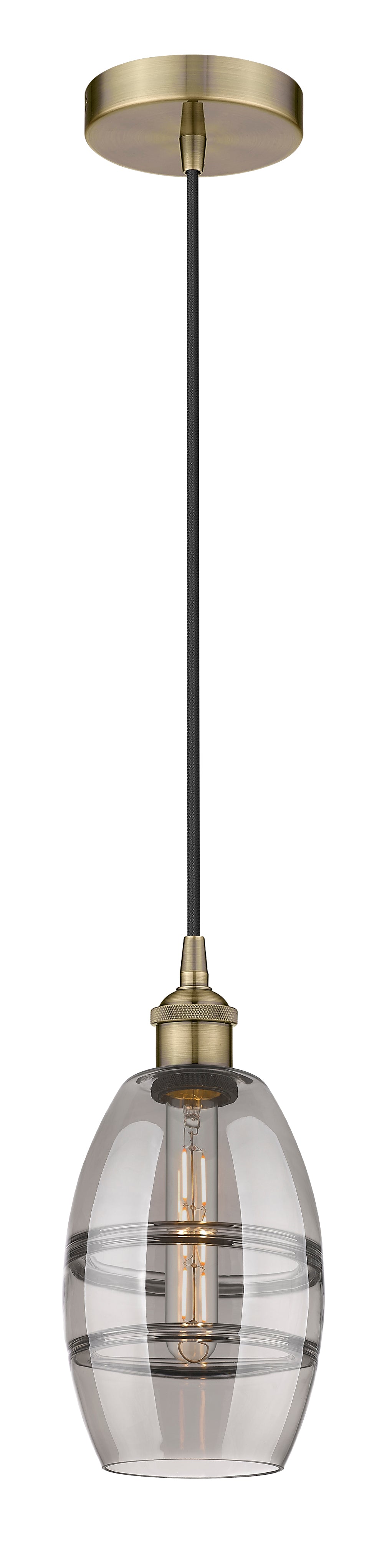 Edison Mini Pendant Antique Brass Finish