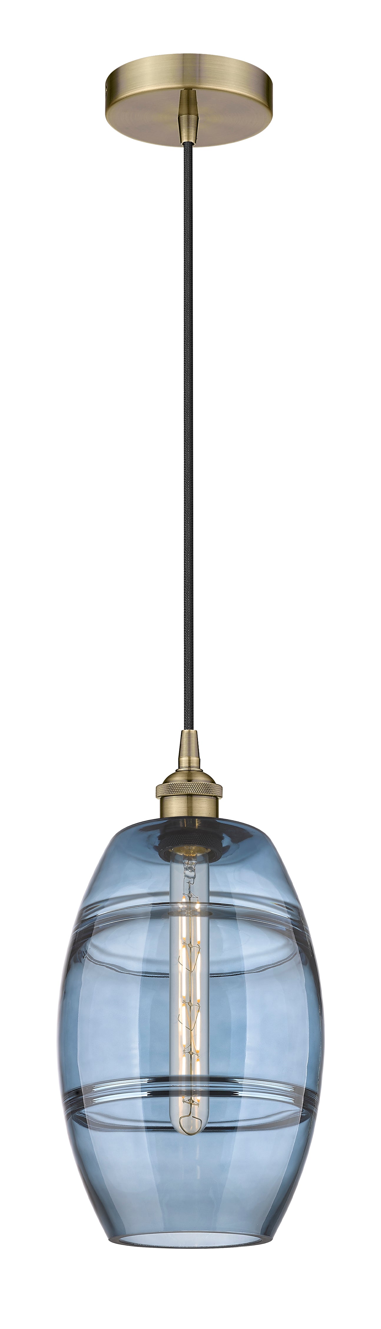 Edison Mini Pendant Antique Brass Finish