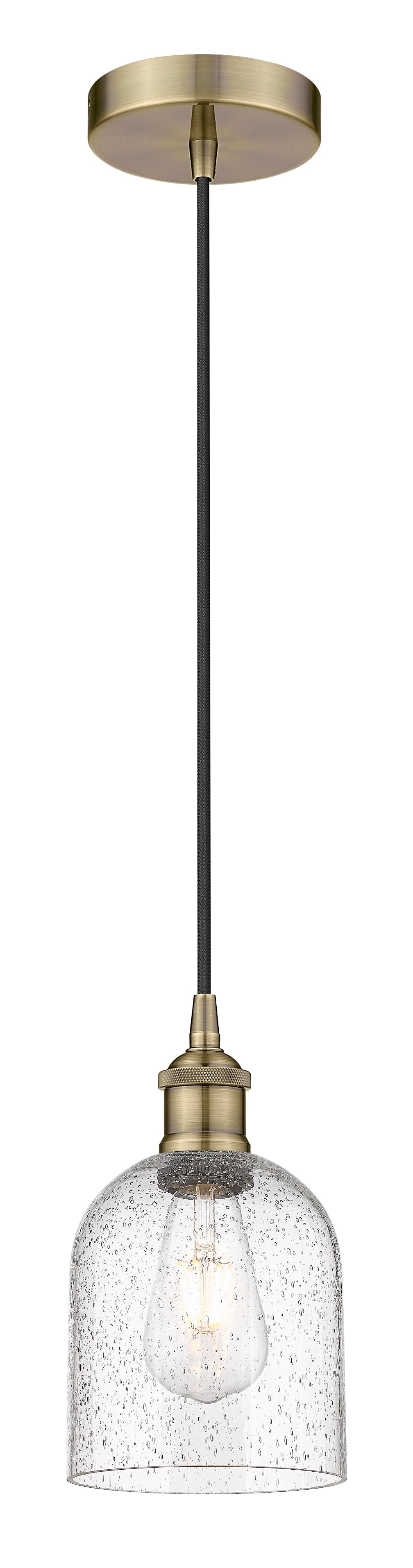 Edison Mini Pendant Antique Brass Finish