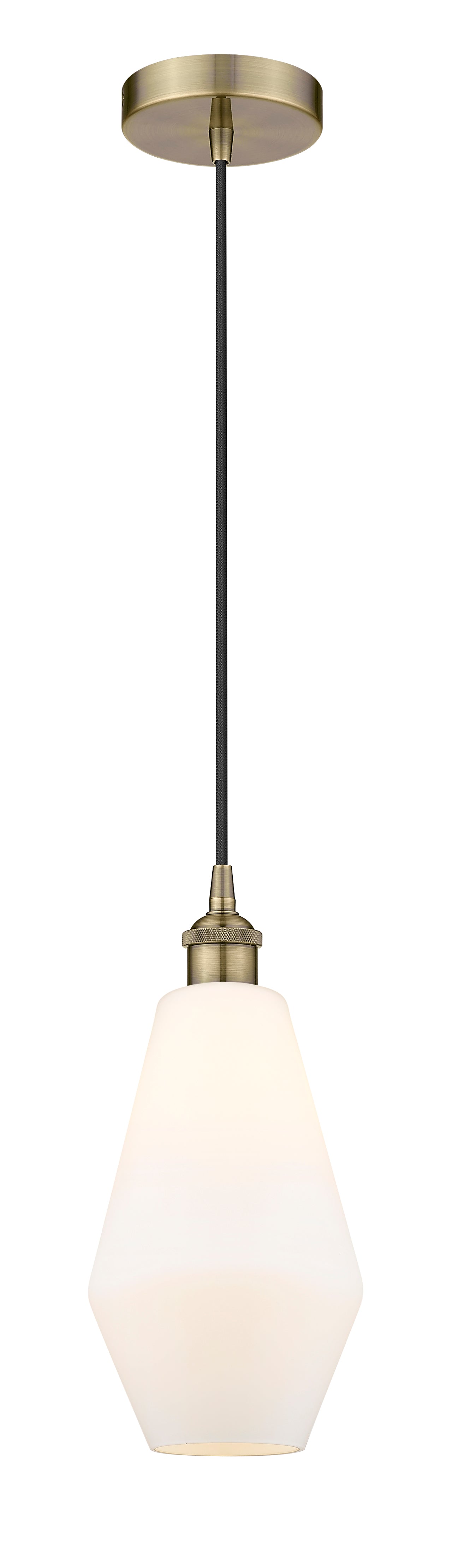 Edison Mini Pendant Antique Brass 7 Inch