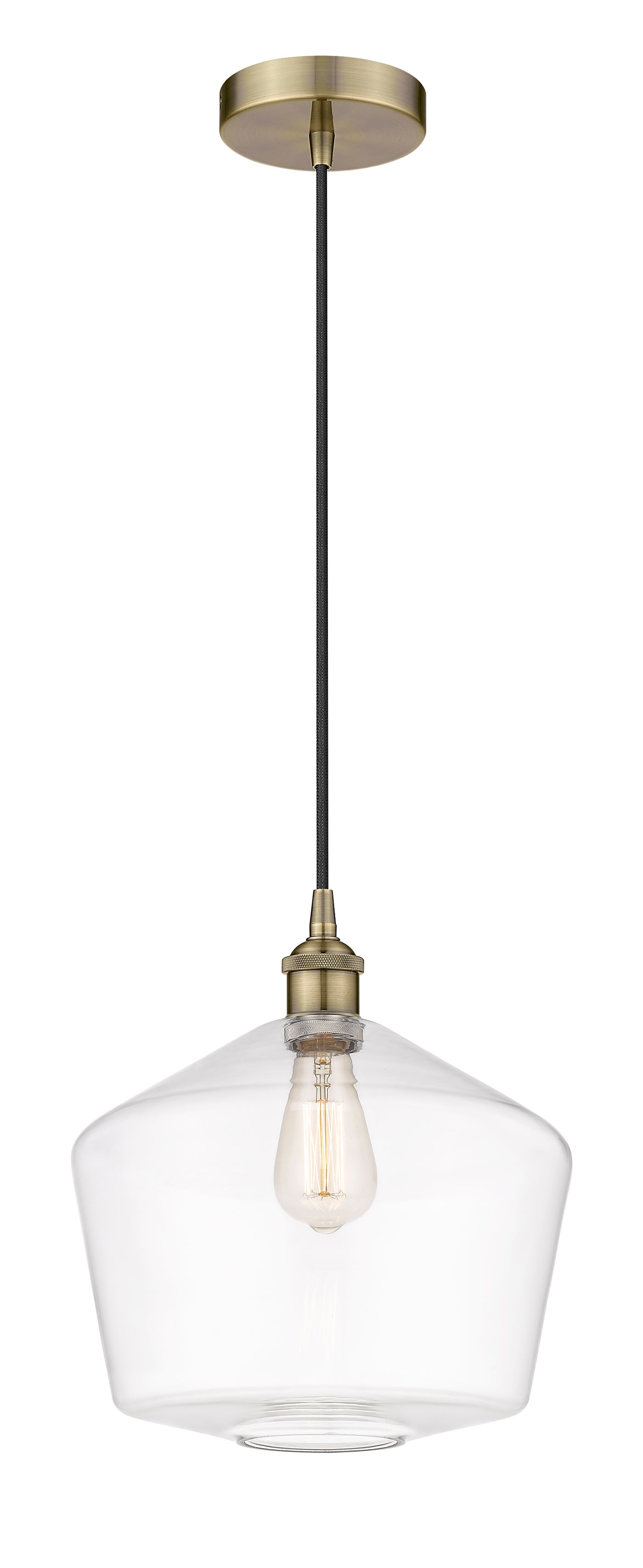 Edison Mini Pendant Cast Brass 13 Inch