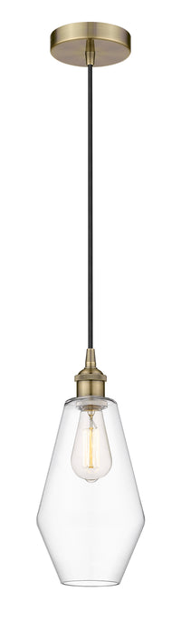 Edison Mini Pendant Antique Brass 7 Inch