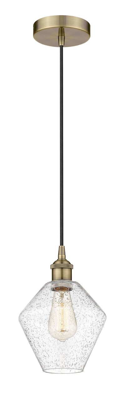 Edison Mini Pendant Cast Glass Brass