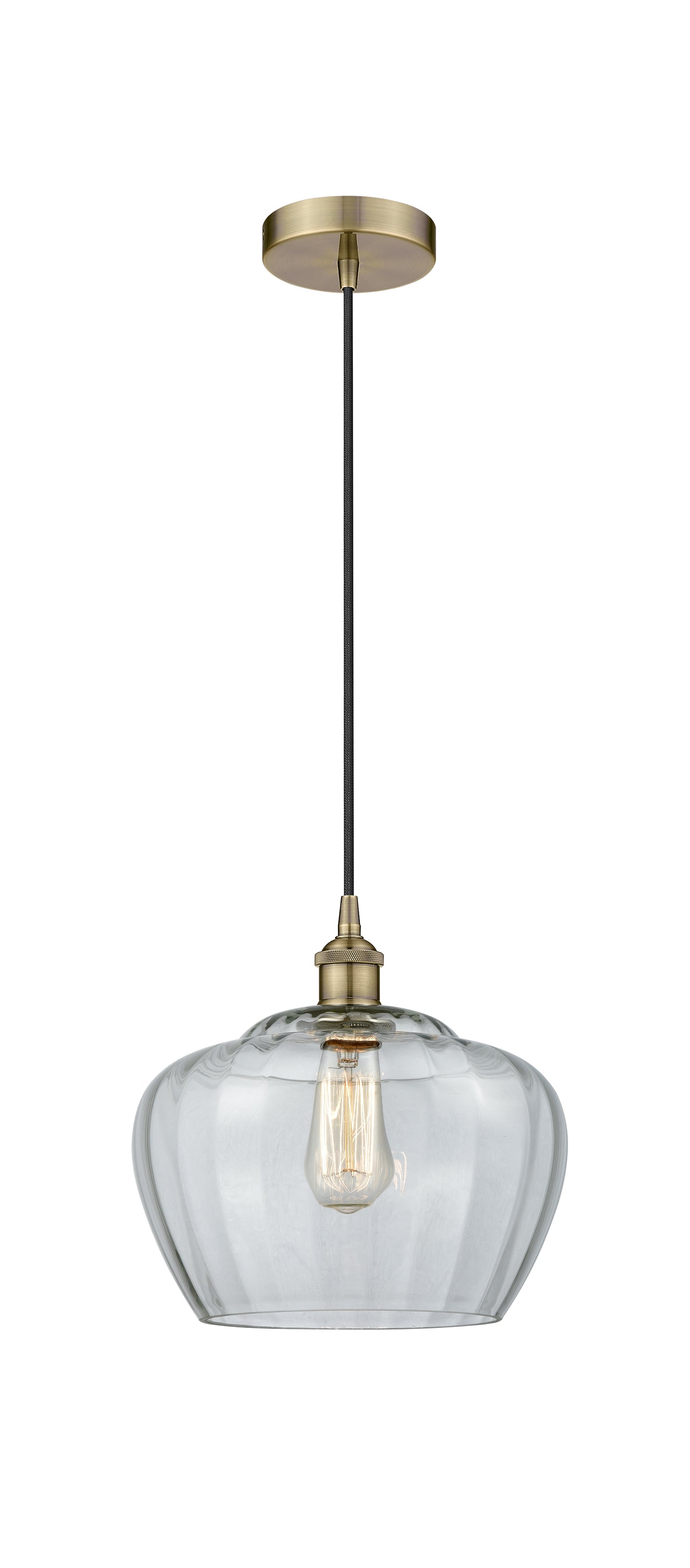 Edison Mini Pendant Antique Brass Cast