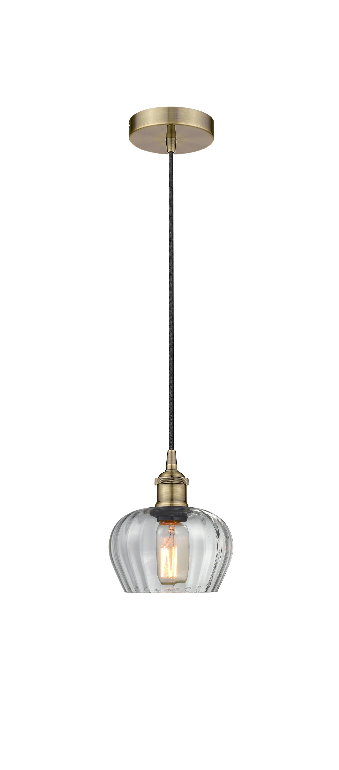 Edison Mini Pendant Antique Brass Finish