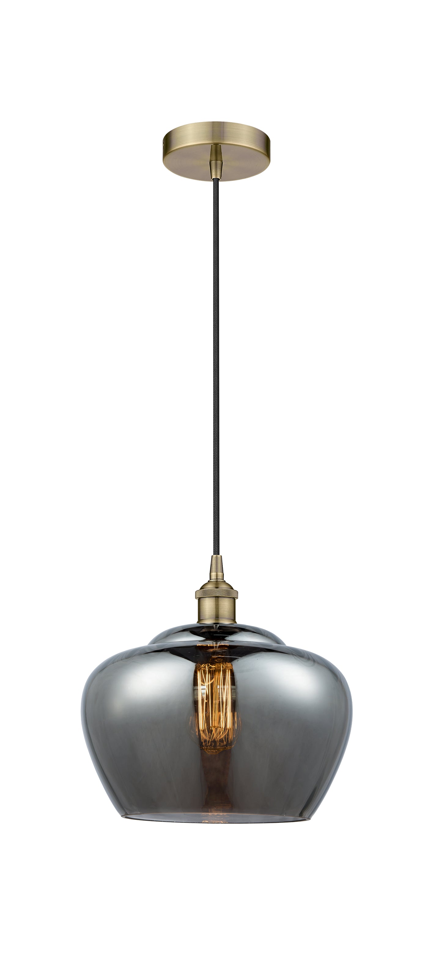 Edison Mini Pendant Antique Brass Cast