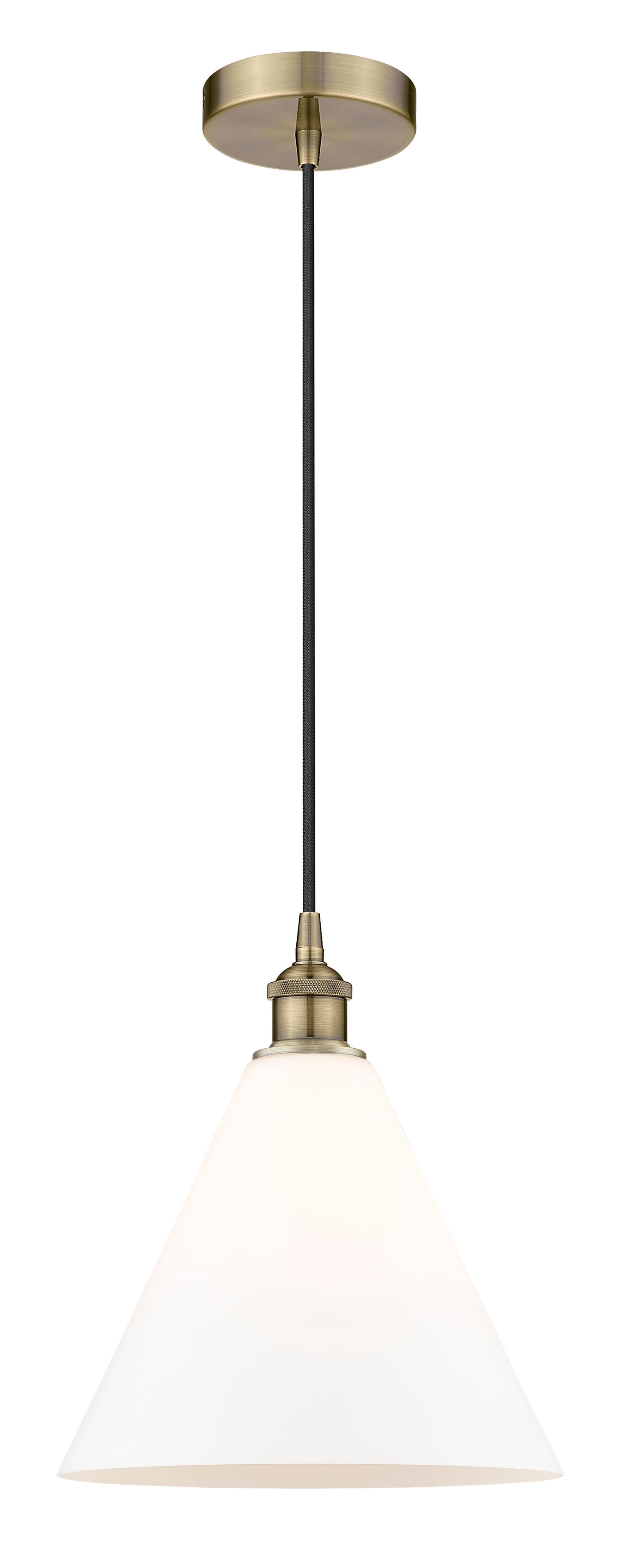 Edison Mini Pendant Antique Brass Glass