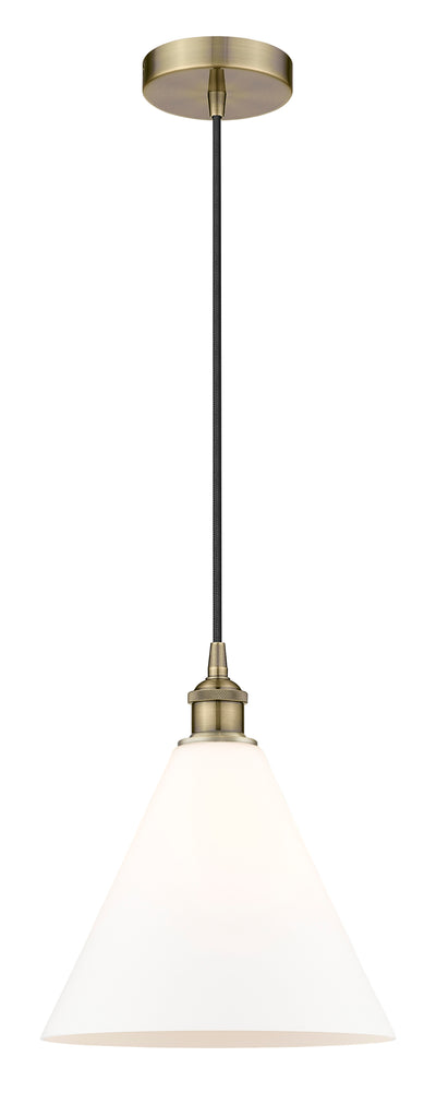 Edison Mini Pendant Antique Brass Glass